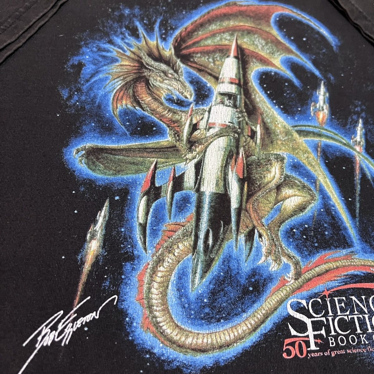Arts & Science × Vintage Vintage Science Fiction Book Club Dragon Faded Bob Eggleton Size US XL / EU 56 / 4 - 3 Thumbnail