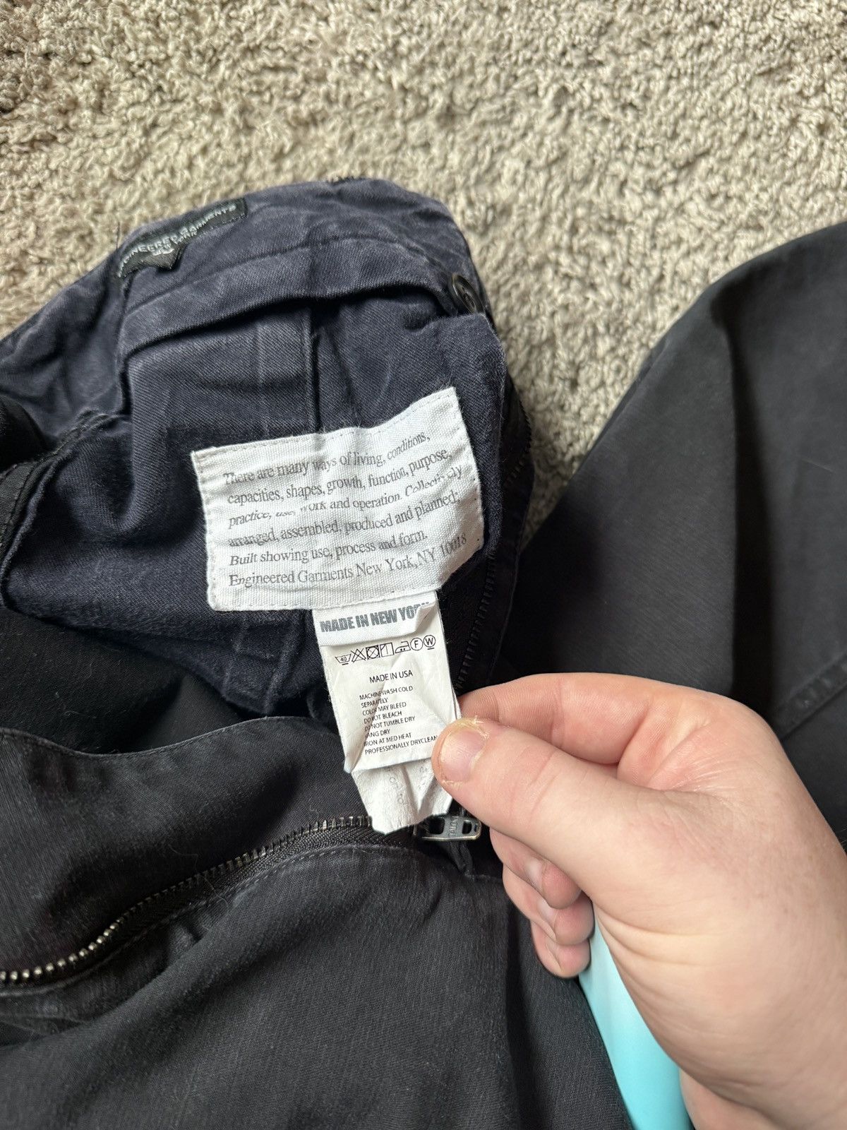 Engineered Garments Black Engineered Garments ‘Ground Pants’ Size US 30 / EU 46 - 3 Thumbnail