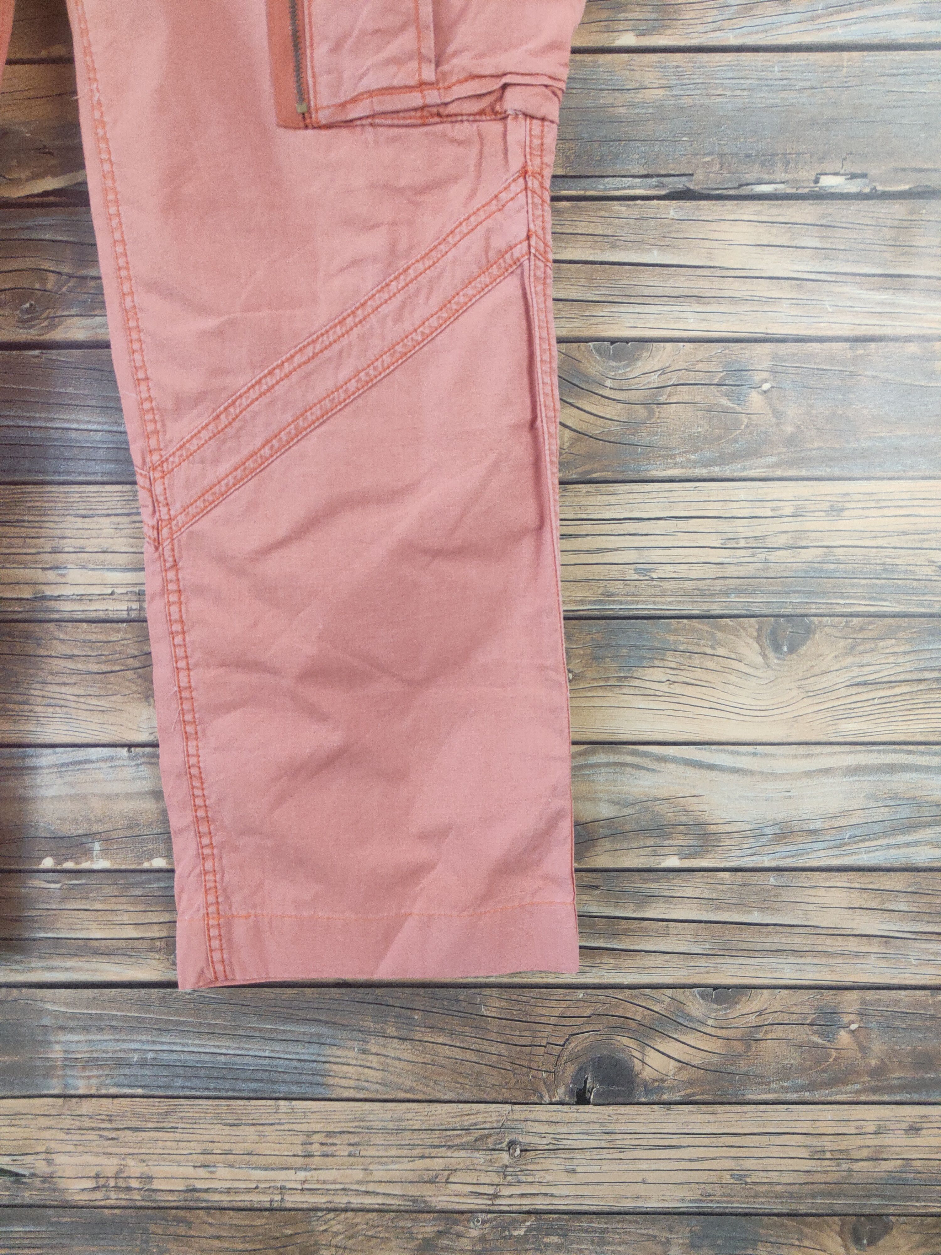 Polo Ralph Lauren DL Polo by Ralph Lauren Orange Multipocket Cargo Pants #2037 Size US 32 / EU 48 - 6 Thumbnail