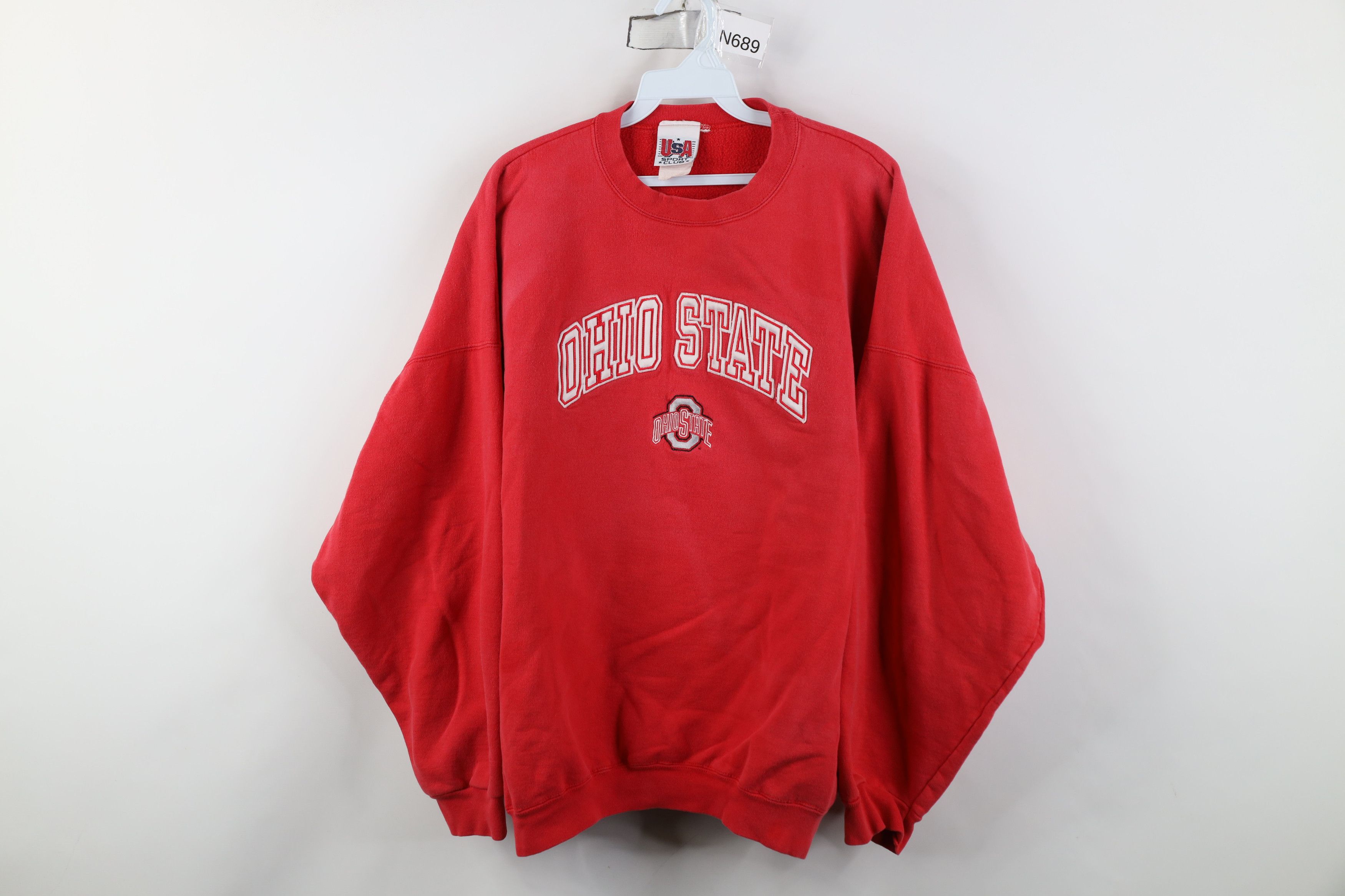 Vintage Vintage 90s Heavy Ohio State University Crewneck Sweatshirt Size US XXL / EU 58 / 5 - 1 Thumbnail