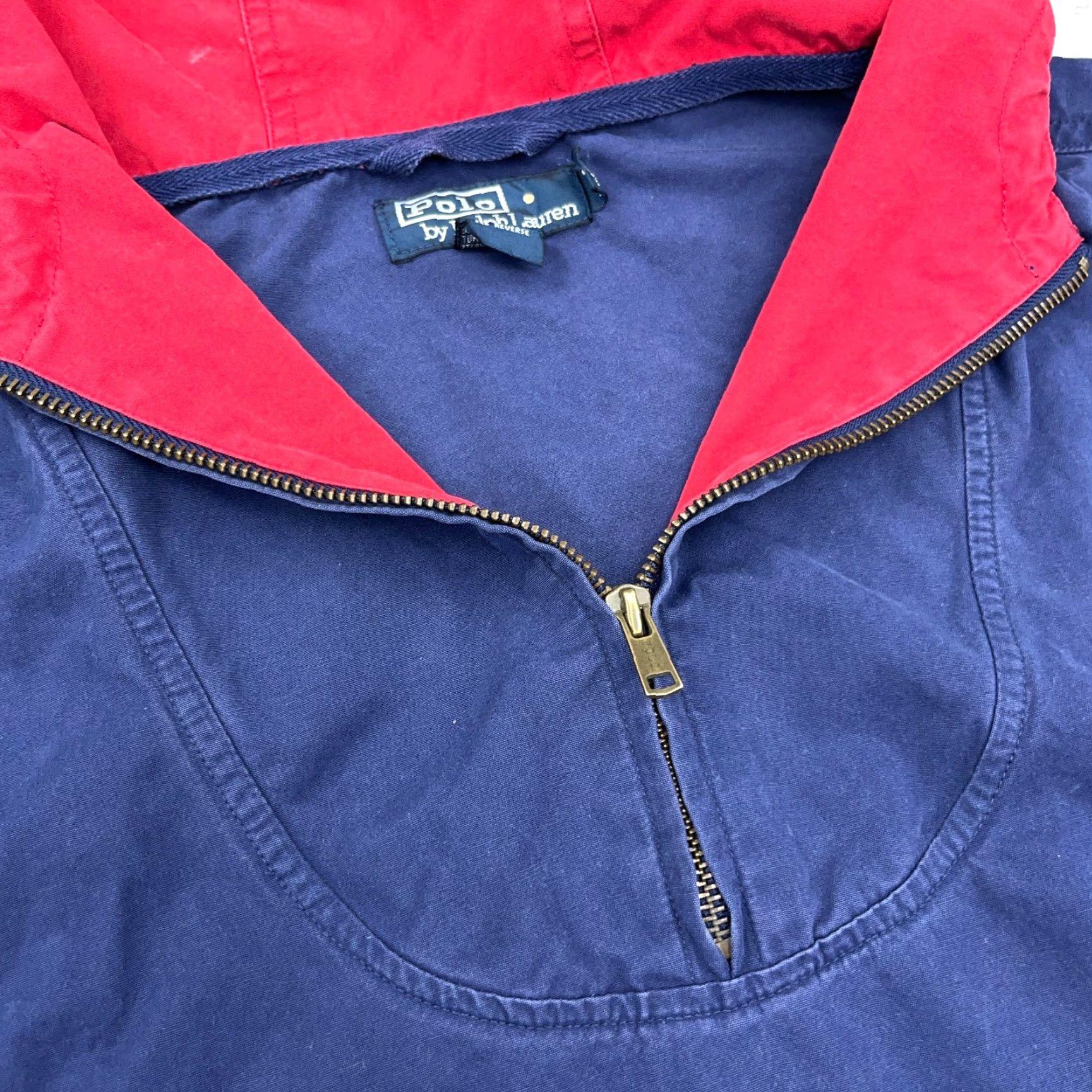 Polo Ralph Lauren Vintage Polo Ralph Lauren Jacket Men XL Blue Red Pullover Anorak Windbreaker 90s Size US XL / EU 56 / 4 - 4 Thumbnail