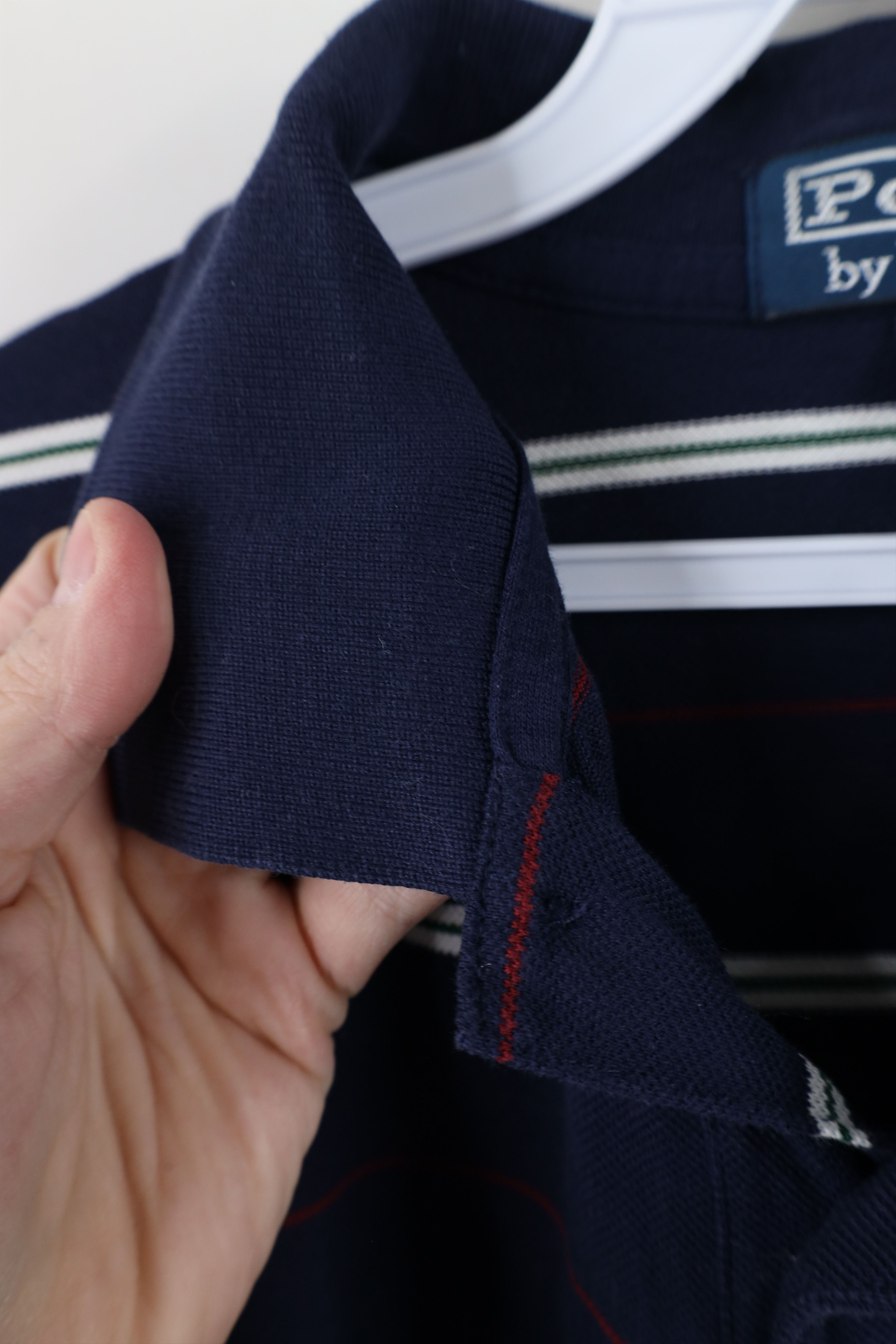 Ralph Lauren × Vintage Vintage 90s Ralph Lauren Pima Cotton Long Sleeve Polo Size US M / EU 48-50 / 2 - 7 Thumbnail