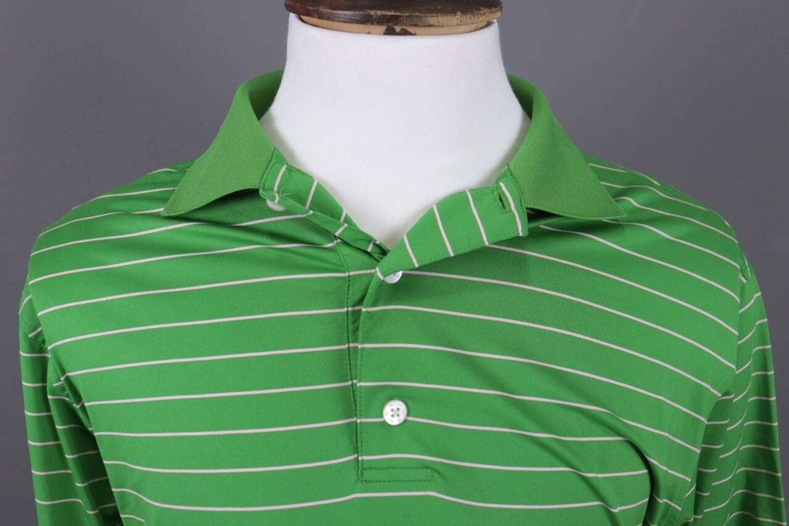 Fjallraven FJ Foot Joy Green Striped Tennis Spots Polo Shirt Size M Size US M / EU 48-50 / 2 - 3 Thumbnail