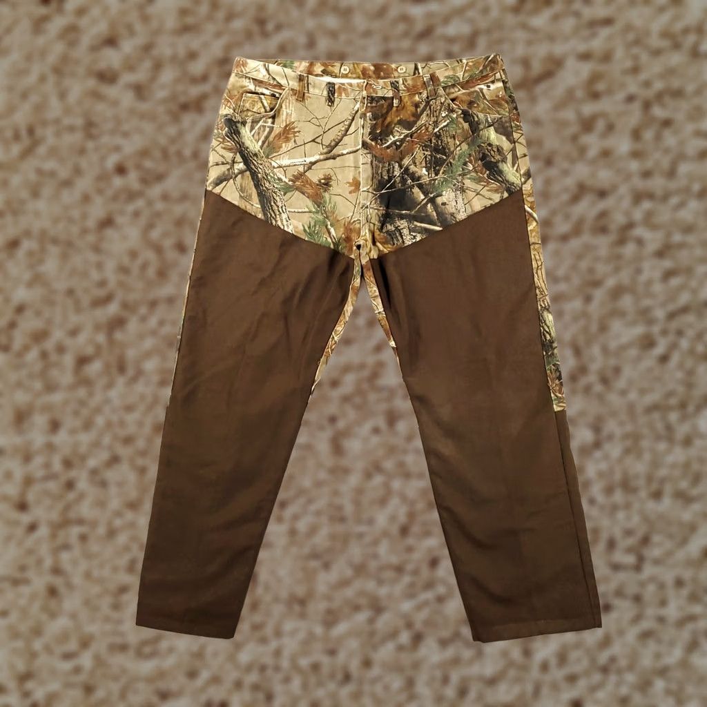 Wrangler Wrangler ProGear Workwear Pants 44x32 Nylon Cotton Canvas Camouflage Multicolor 5-Pocket Mens Leather Logo Button Zip Jeans / Hunting Outdoors Size US 44 / EU 60 - 1 Thumbnail