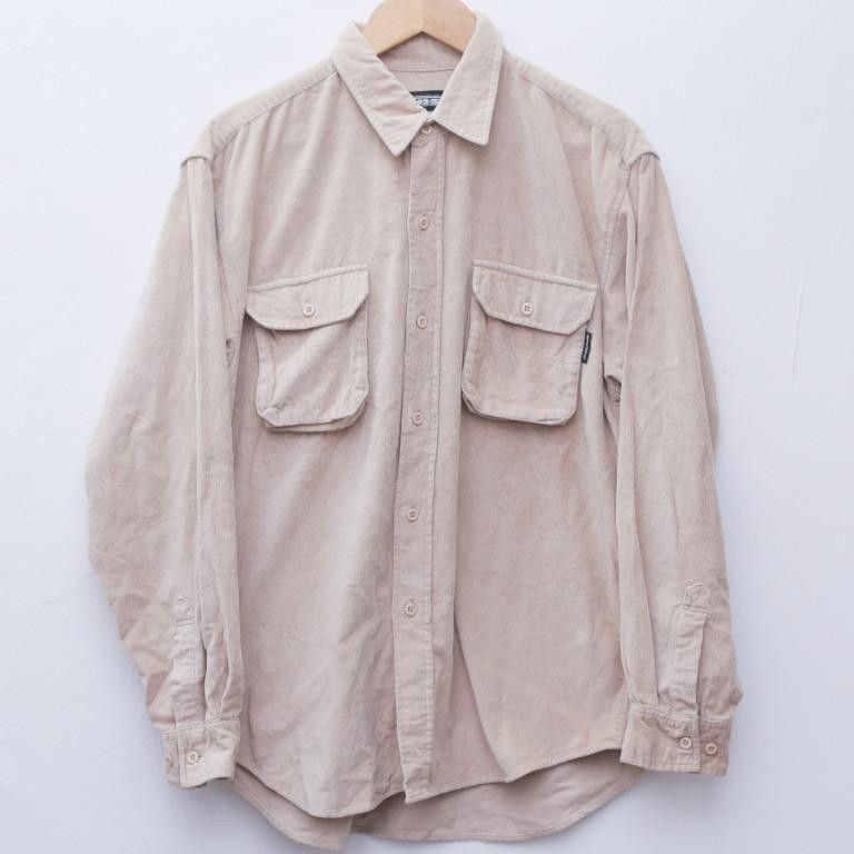 Size L VANS Shirts Army Style in Tan Color Pit 23