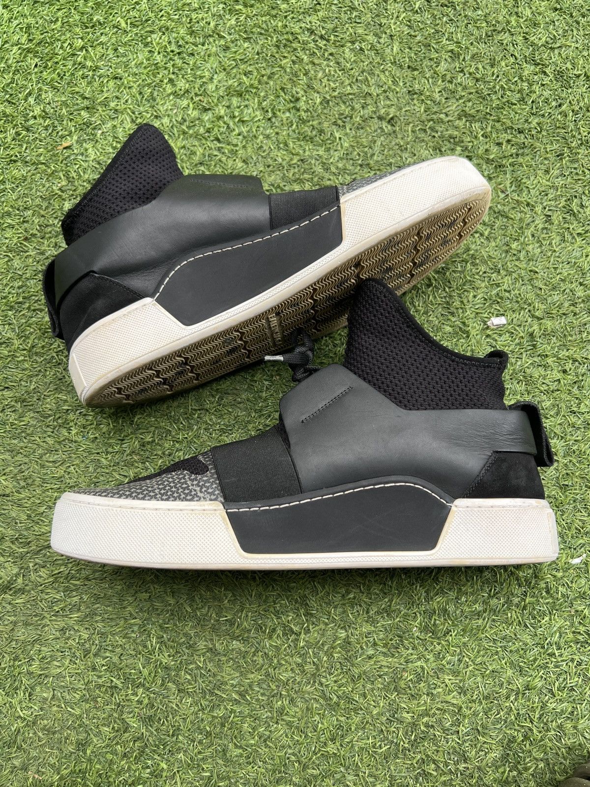 Balenciaga Balenciaga mesh sock high Black 483501 Size US 10 / EU 43 - 3 Thumbnail
