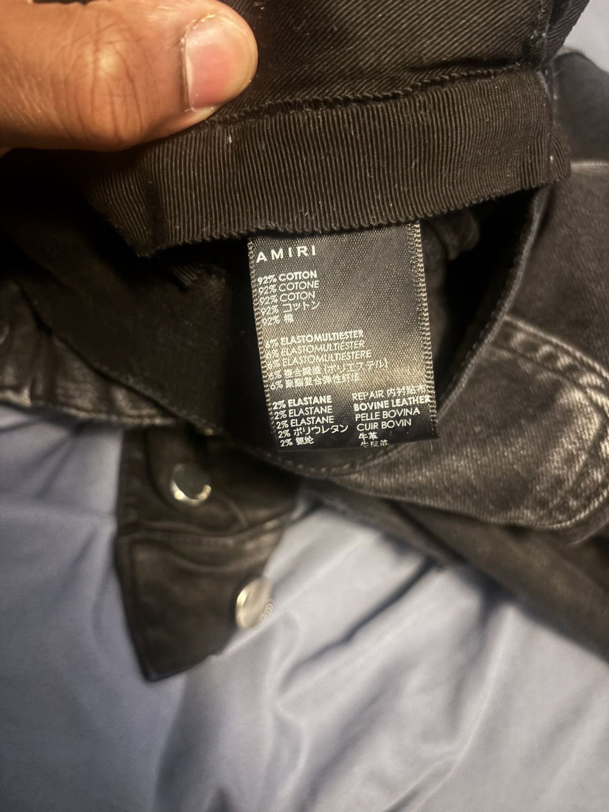 Amiri Amiri Mx 1 Leather Camo Skinny Jeans Size US 30 / EU 46 - 9 Thumbnail