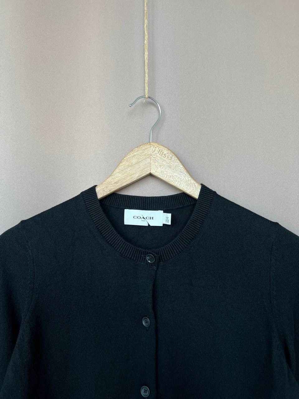 Coach Coach 1941 Knit Black Cardigan Womens Size XS Cotton Button Size XS / US 0-2 / IT 36-38 - 2 Thumbnail