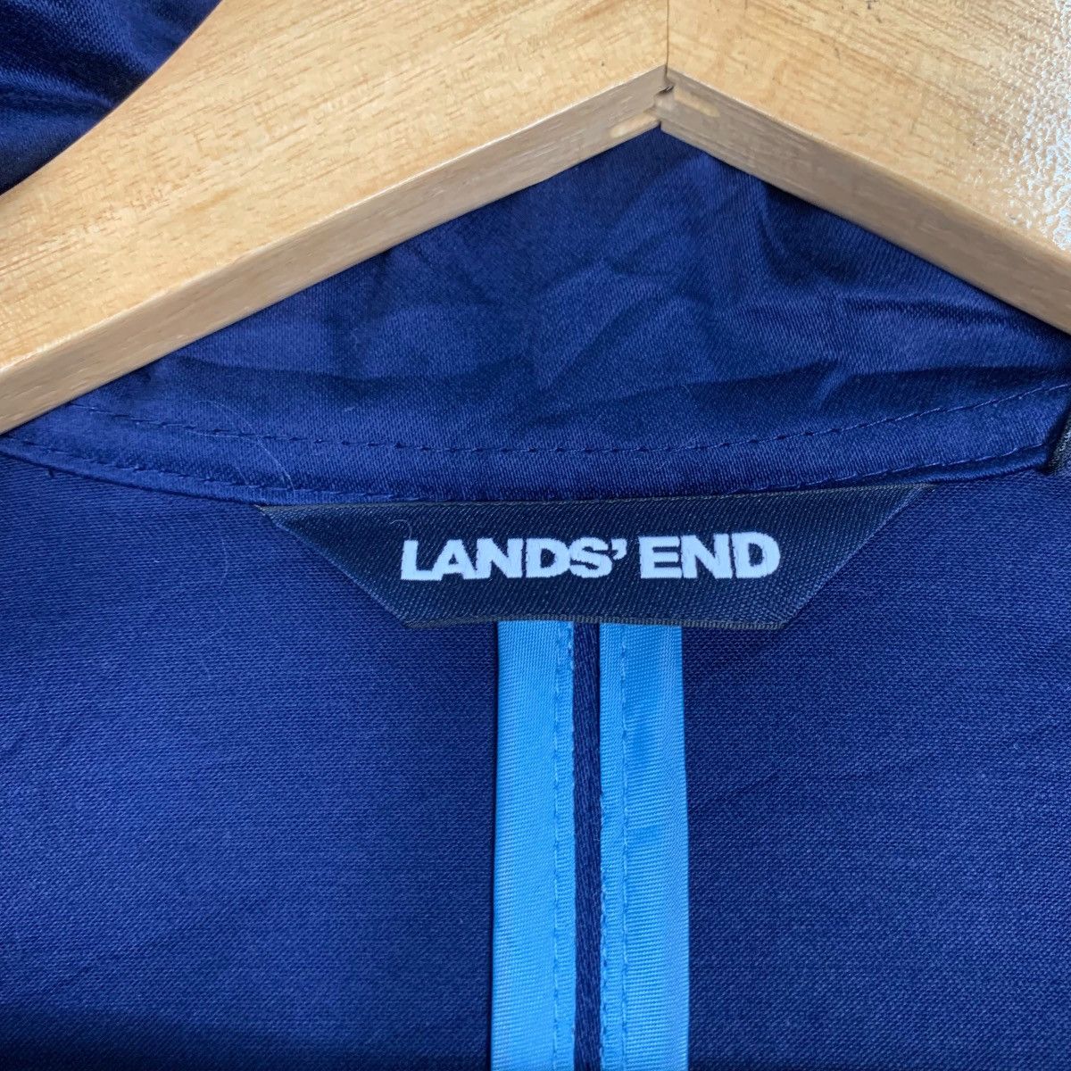 Lands' End LANDS’ END Blue Belted Casual Jacket #0975-C43 Size M / US 6-8 / IT 42-44 - 15 Thumbnail