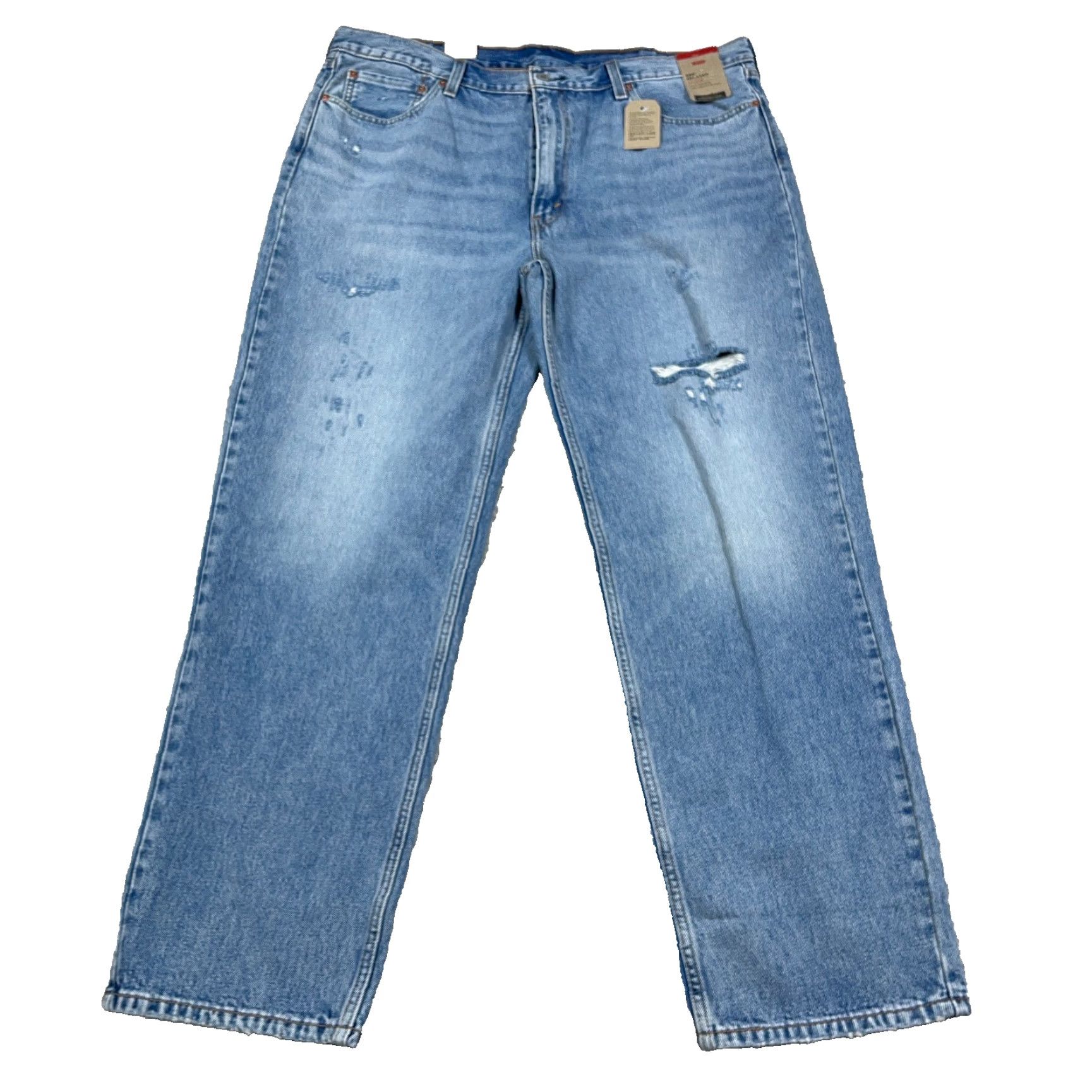 Levi's Levi's 550 Jeans Men 42x34 Relaxed Fit Blue Denim 5-Pocket Distressed Medium Wash Cotton Size US 42 / EU 58 - 2 Thumbnail