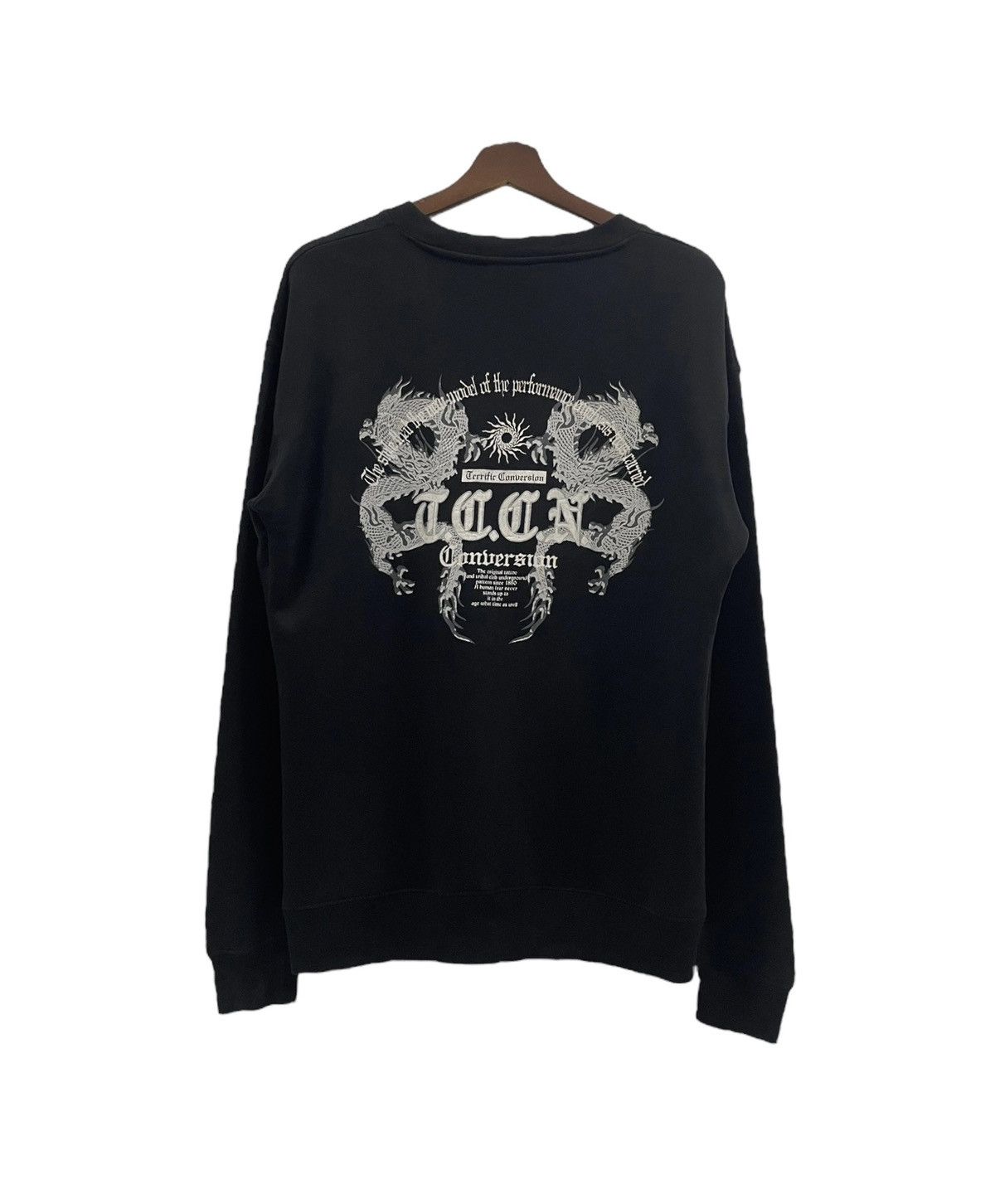 image of If Six Was Nine Vintage Bullet Noise Japan Sweatshirt in Black, Men's (Size Medium)