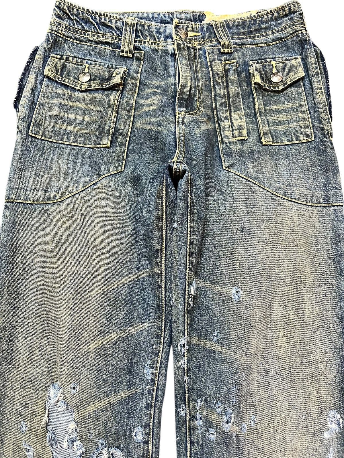 St. Croix Vintage XCroxx Mudwash Zipper Avant Garde Style Denim Size US 29 - 2 Thumbnail