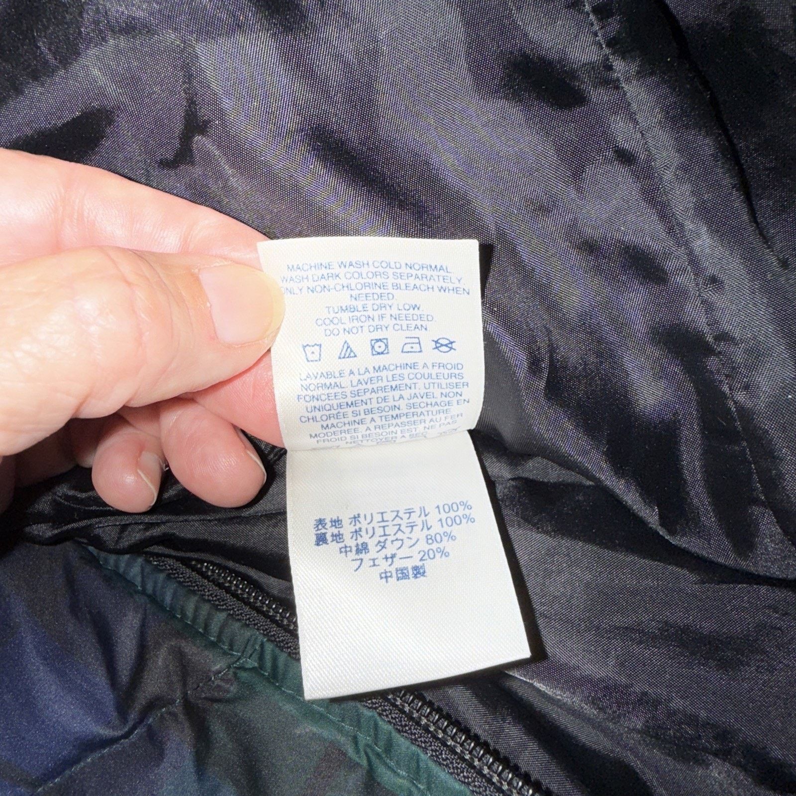 Lands' End Lands End Men’s Full Zip Down Puffer Vest Plaid 2XL EUC 20W Size XXL / US 16-18 / IT 52-54 - 11 Thumbnail