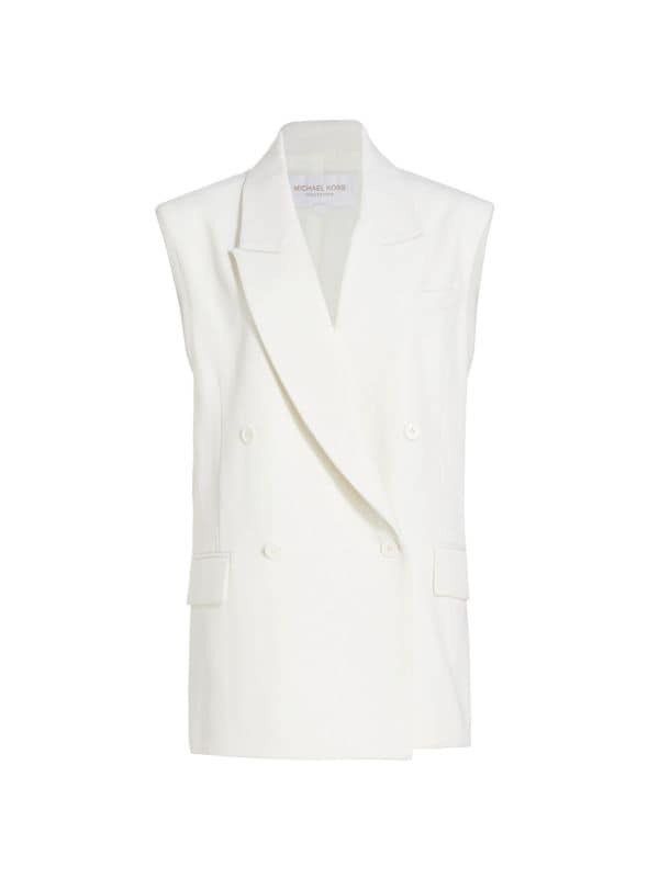Michael Kors Michael Kors Oversized Double-Breasted Vest Size S / US 4 / IT 40 - 2 Thumbnail