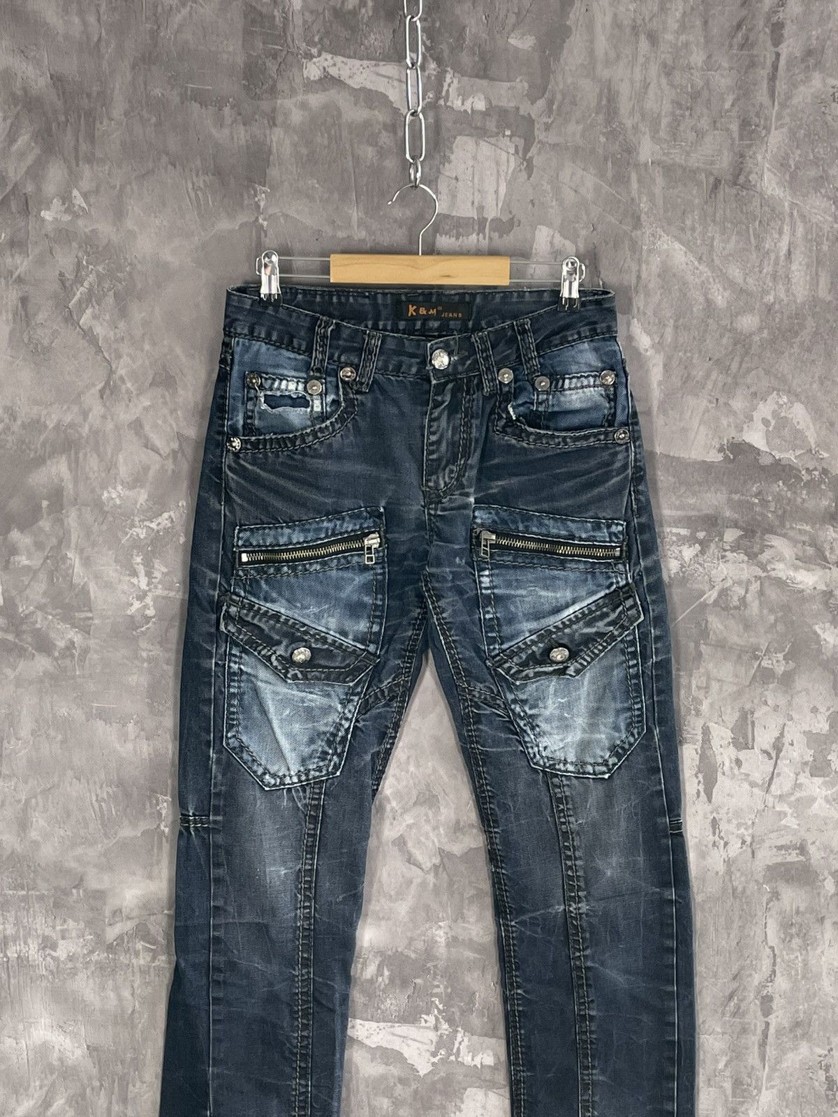 Japanese Brand × Vintage Vintage Kosmo Lupo K&M Y2K Glamour jeans denim swag drip y2k Size US 30 / EU 46 - 3 Thumbnail