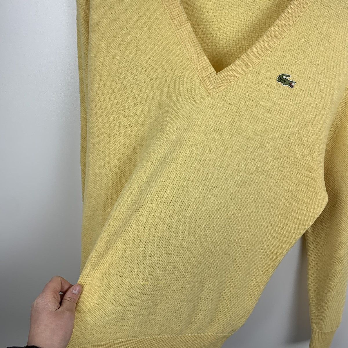 Lacoste Vintage Chemise Lacoste Wool Sweater V-Neck Size 5 Size US L / EU 52-54 / 3 - 14 Thumbnail