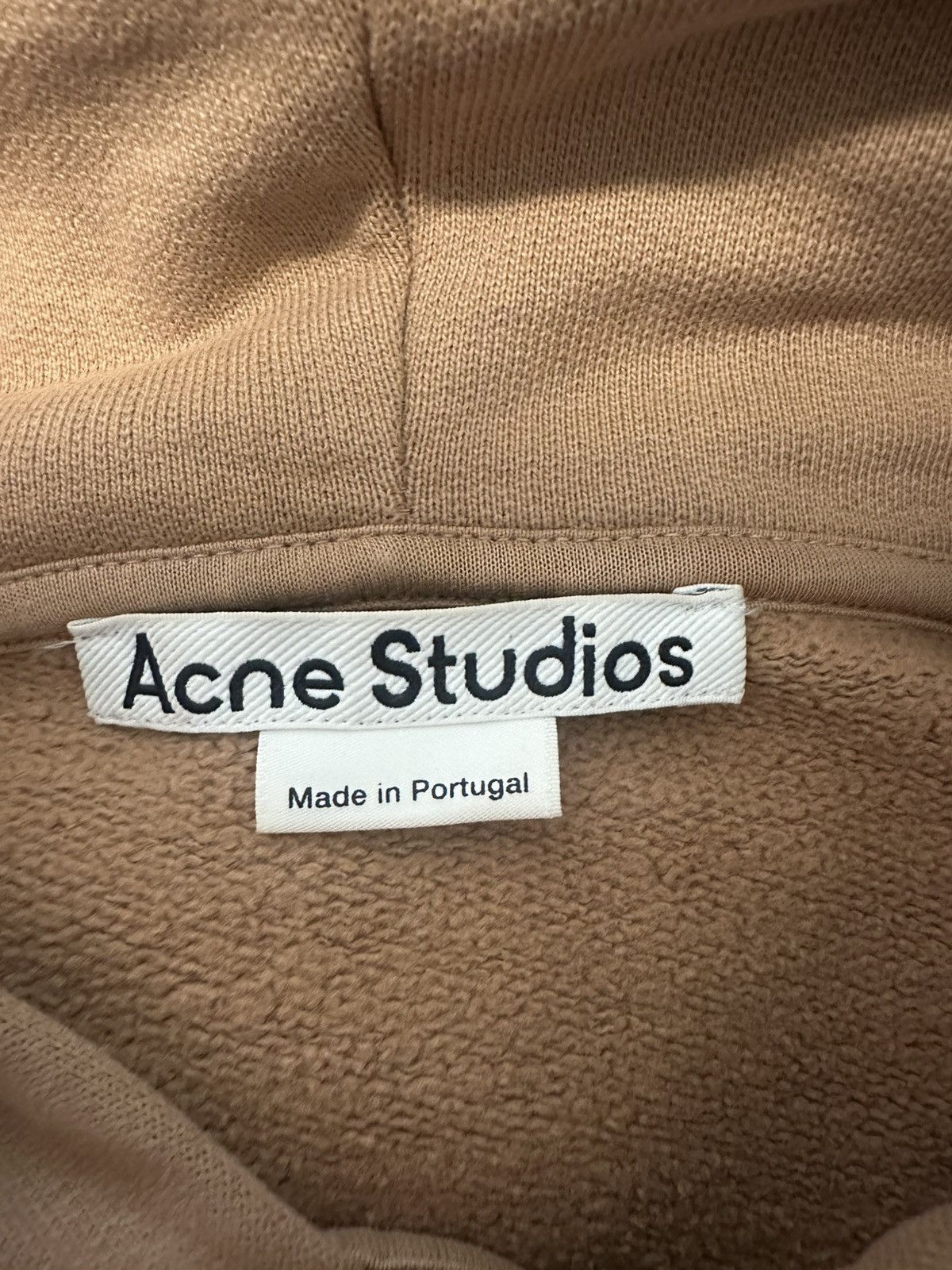 Acne Studios Acne Studios Beige Distressed Hoodie Size S / US 4 / IT 40 - 2 Thumbnail