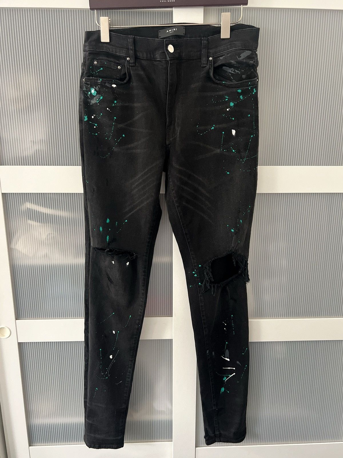 Amiri Amiri Paint Splatter Jeans Size US 34 / EU 50 - 1 Thumbnail