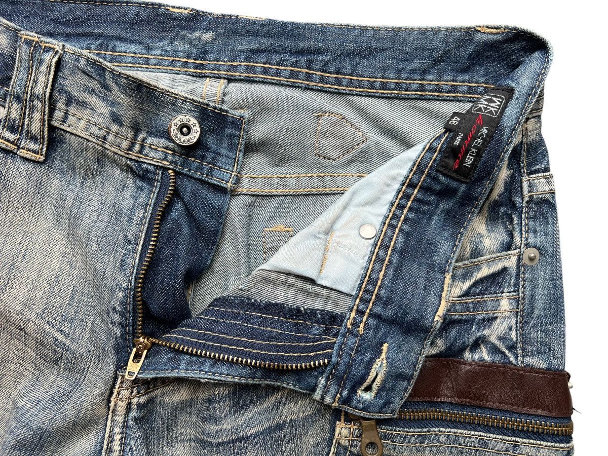 Michel Klein Flare💥 Japan Multipocket Distressed Rusty Flare Jeans 32x33 Size US 32 / EU 48 - 11 Thumbnail