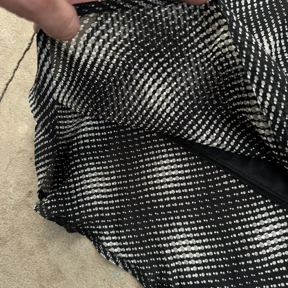 Japanese Brand Vintage Optical Printed Mesh Maxi Skirt Size 25" / US 0 / IT 36 - 6 Thumbnail