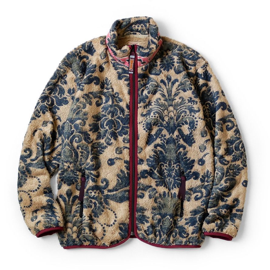 Kapital KAPITAL DAMASK Virgin Mary light fleece zip up blouson beige Size US XL / EU 56 / 4 - 2 Thumbnail