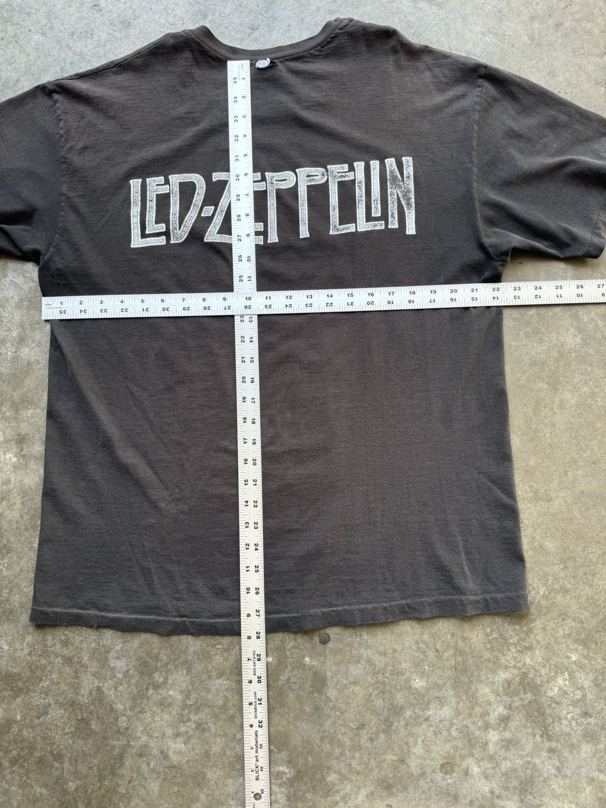 Led Zeppelin × Vintage Vintage 1990’s Led Zeppelin ZoSo Wizard Graphic Band Tee Size US XL / EU 56 / 4 - 7 Thumbnail