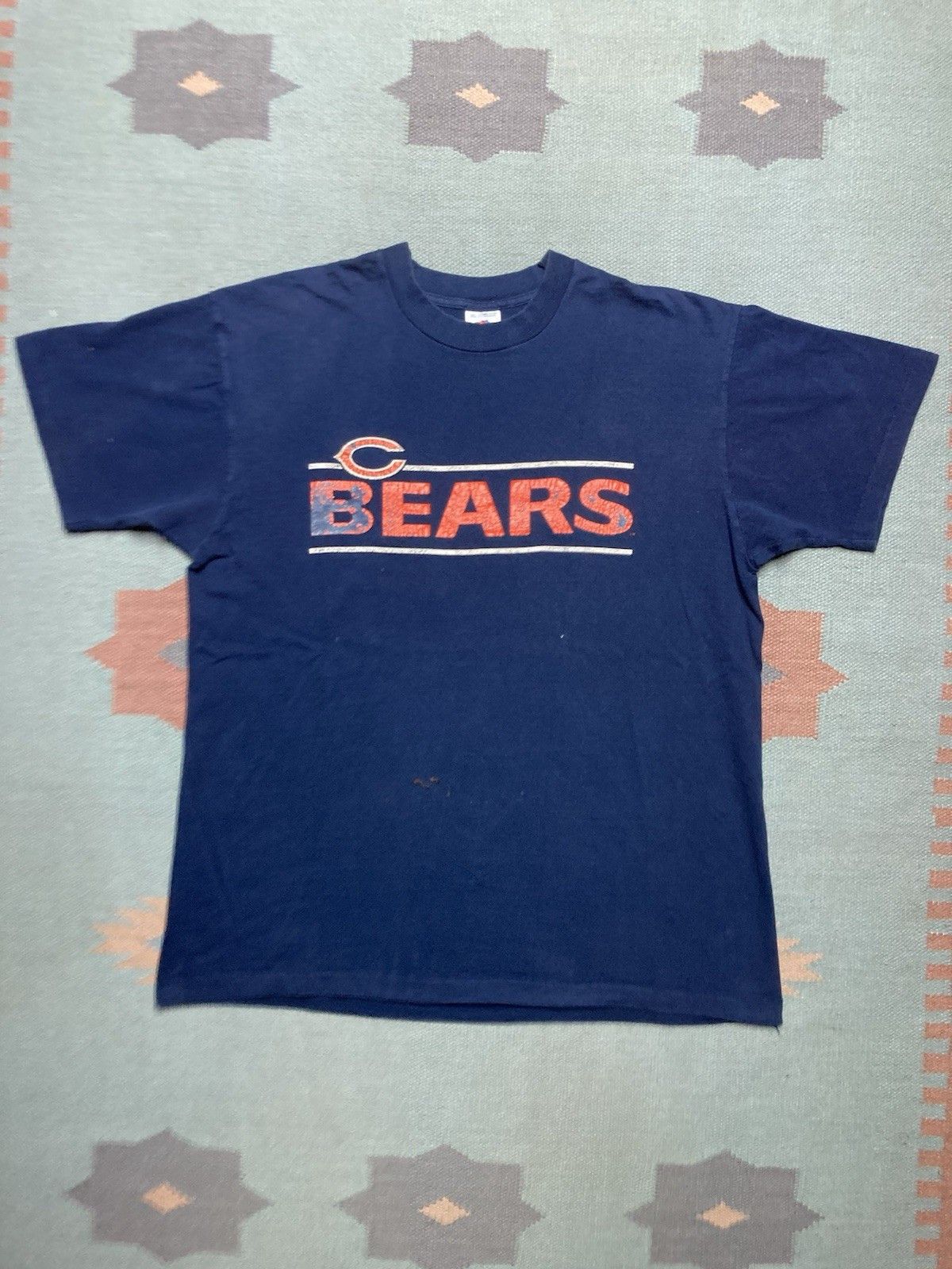 Vintage 90s graphic t shirt Chicago bears football single stitch XL Size US XL / EU 56 / 4 - 1 Thumbnail