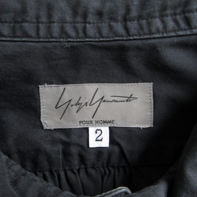 Yohji Yamamoto YOHJI YAMAMOTO POUR HOMME cutaway collar shirt Size US M / EU 48-50 / 2 - 3 Thumbnail