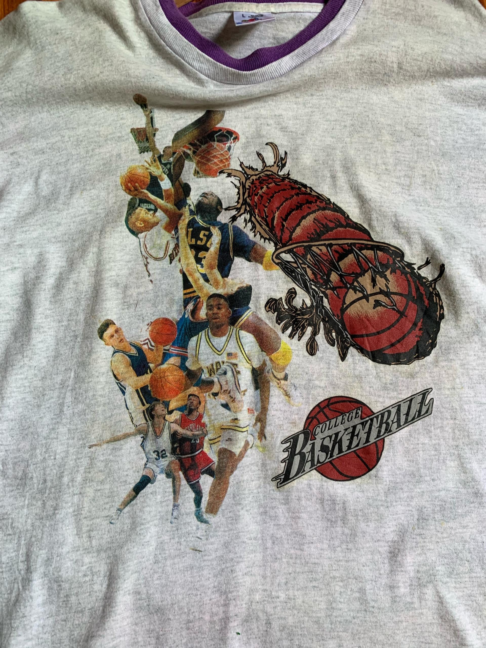 Vintage made in usa college Basketball single stich Size US M / EU 48-50 / 2 - 1 Thumbnail