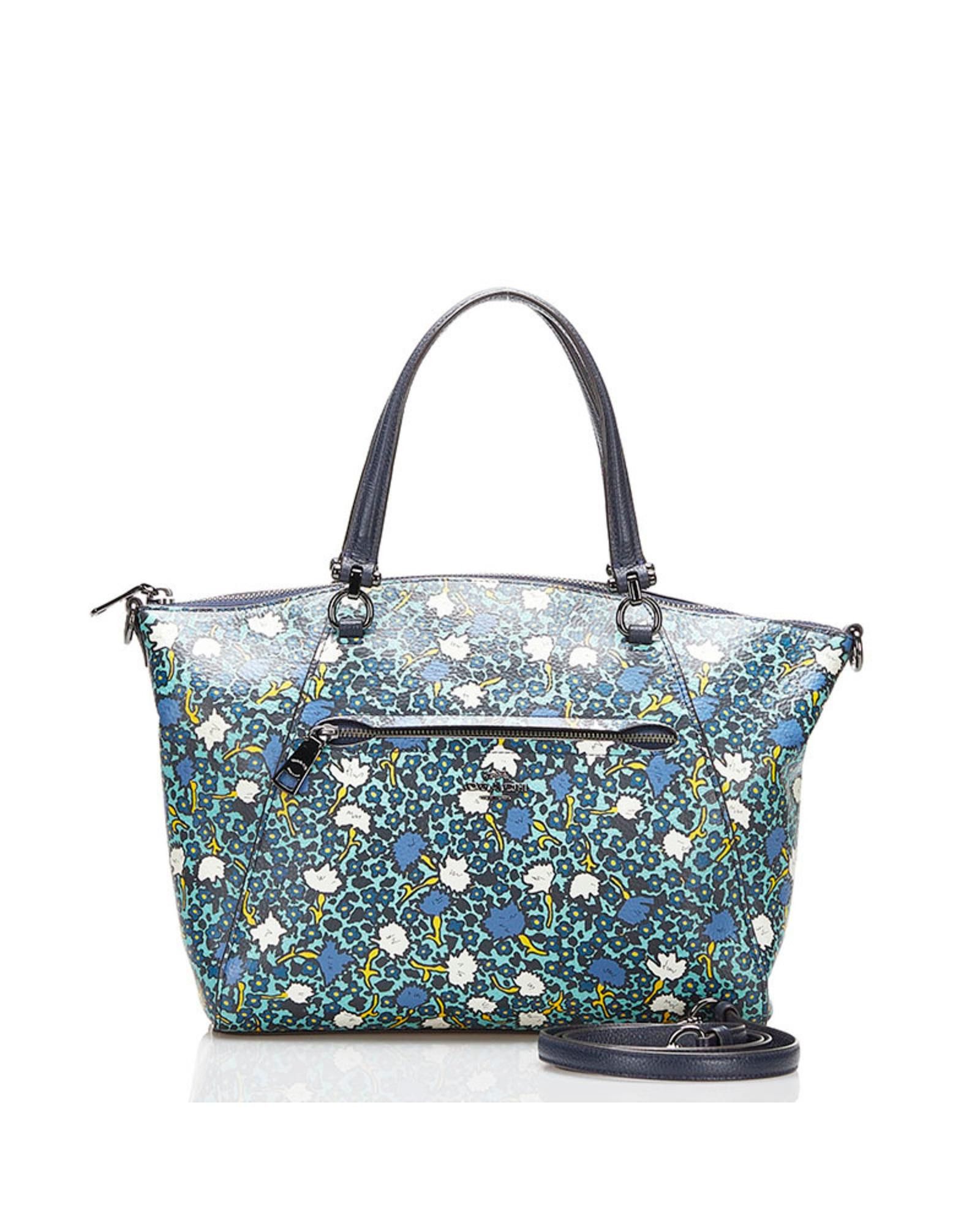 image of Coach Multi-Color Leather Handbag With Shoulder Strap, Women's