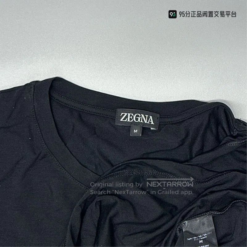 Ermenegildo Zegna Zegna Men's Solid Crewneck Short. Size US M / EU 48-50 / 2 - 3 Thumbnail