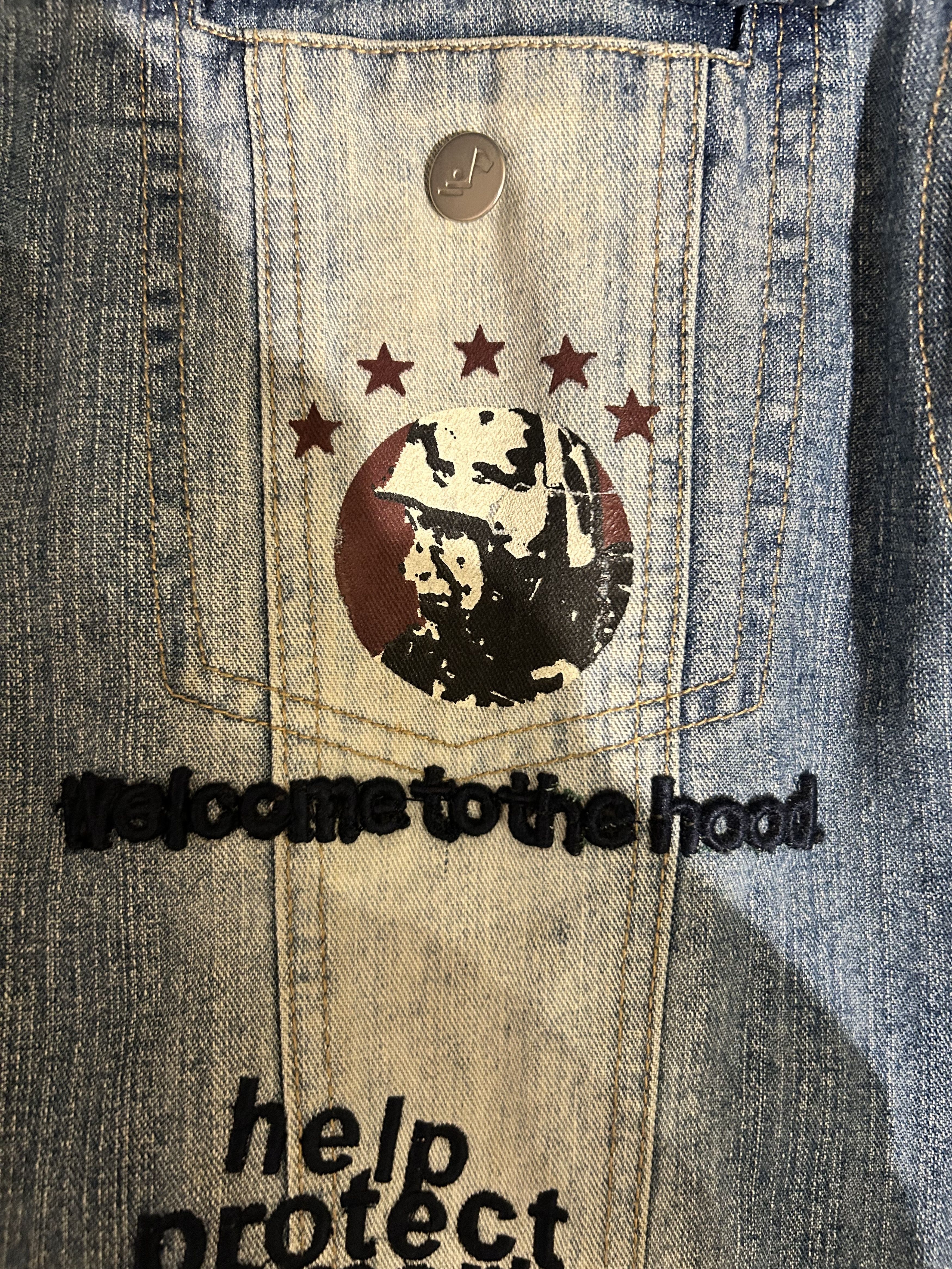 Other VINTAGE Arme “Welcome to the Hood” Size US XXL / EU 58 / 5 - 4 Thumbnail