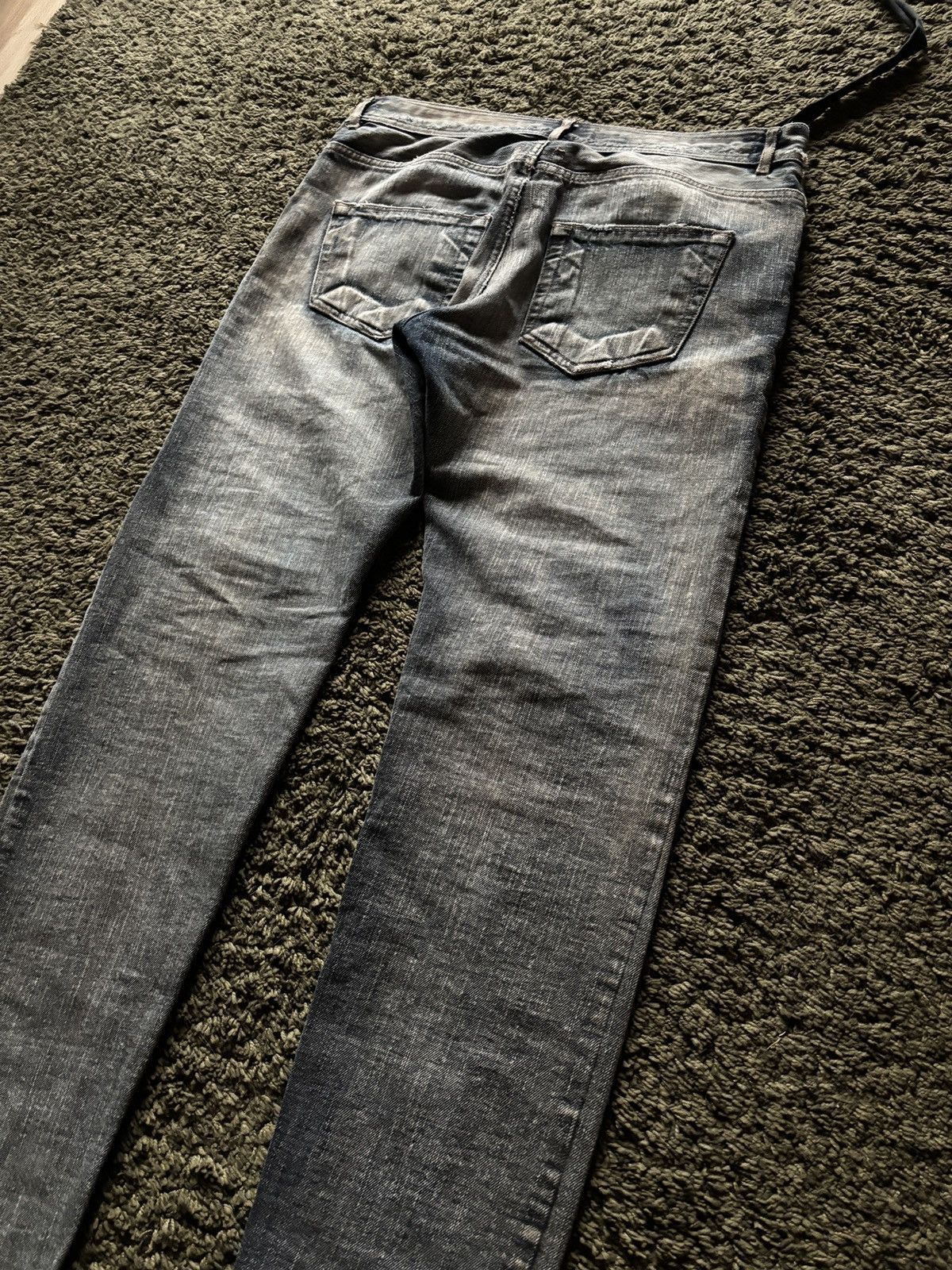Rick Owens Drkshdw SS09 Rick Owens DRKSHDW Detroit Cut Dust Denim Size US 33 - 12 Thumbnail