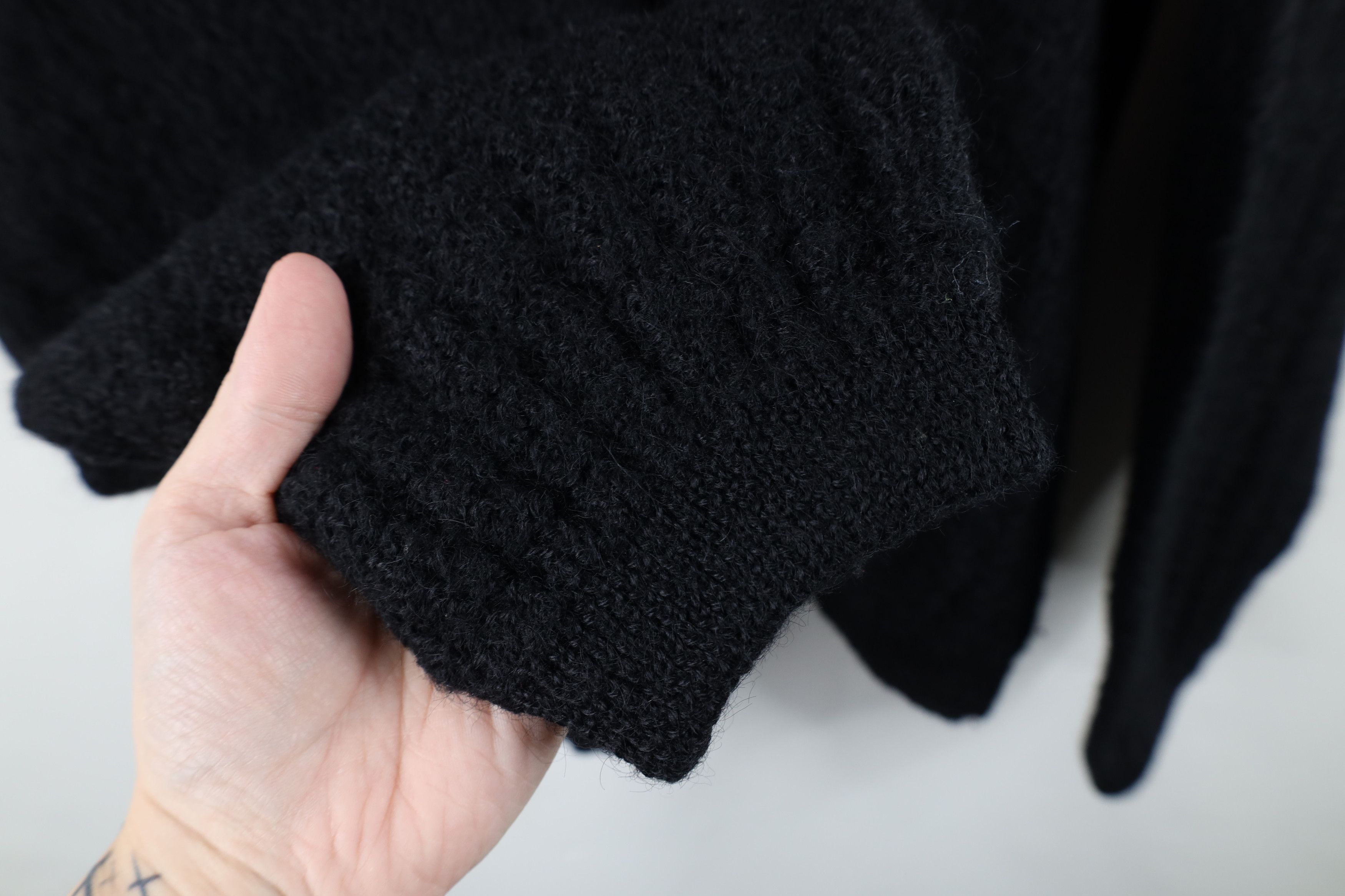 Vintage Vintage 50s 60s Rockabilly Knit Cardigan Sweater USA Black Size US L / EU 52-54 / 3 - 6 Thumbnail