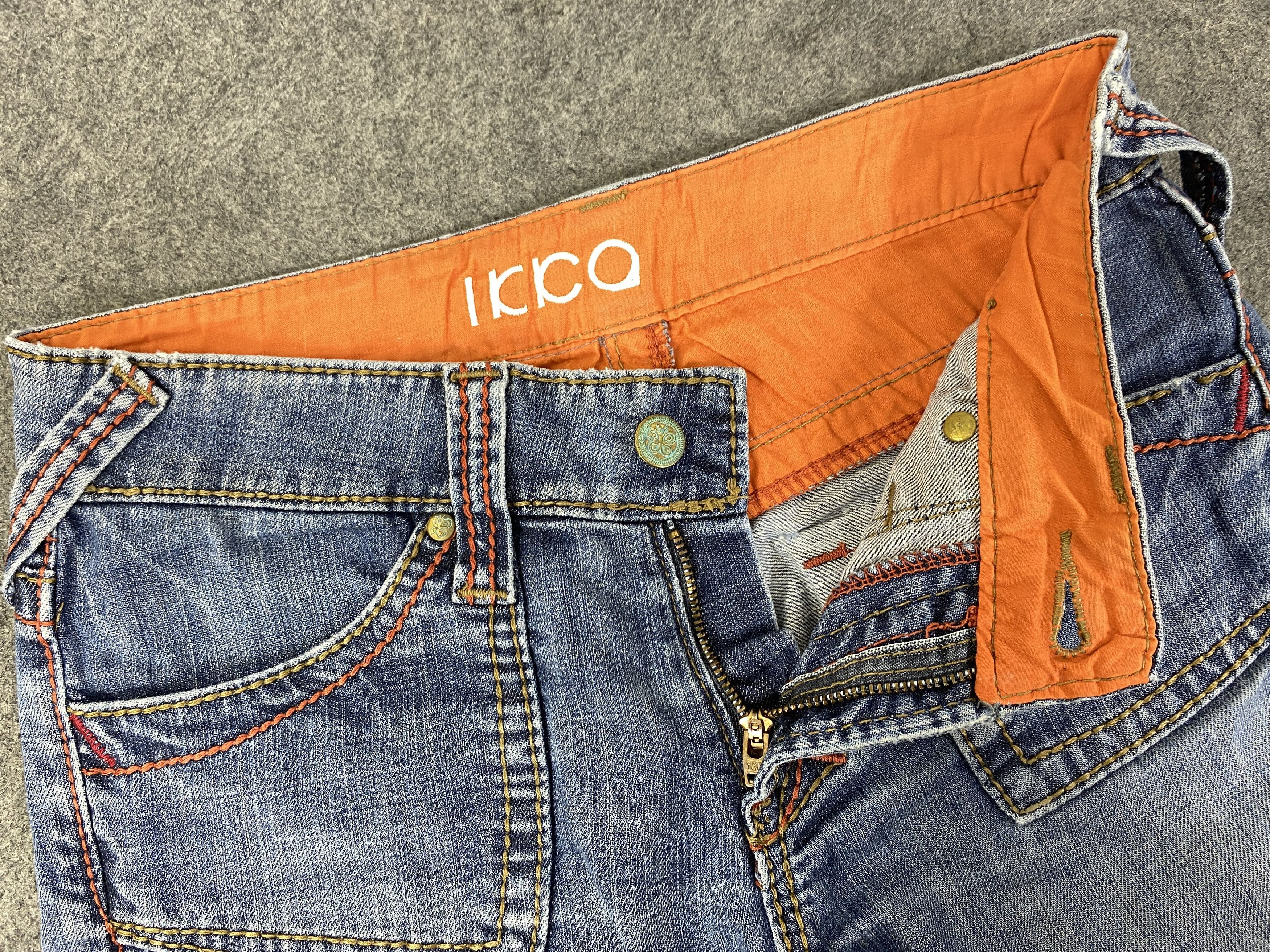 Japanese Brand Faded Blue Vintage ikka Flare Jeans 28x29.5 - JN3241 Size US 28 / EU 44 - 6 Thumbnail