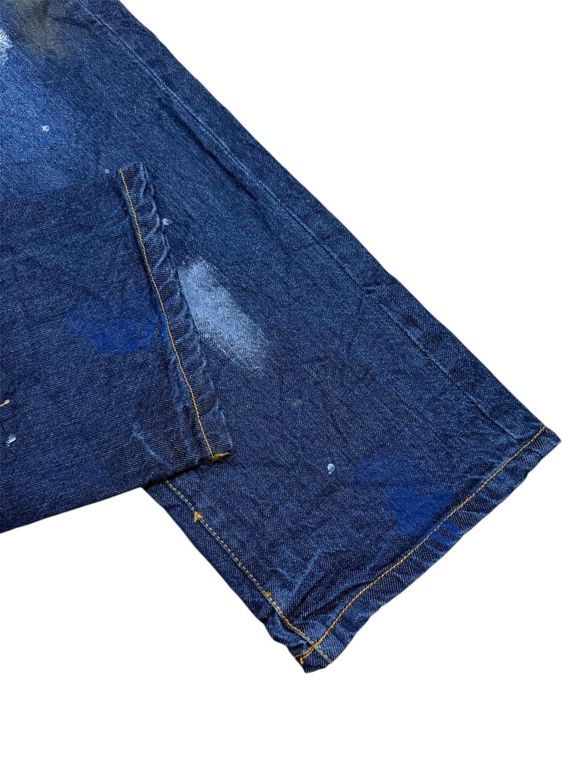 Hysteric Glamour NYLAUS PAINTED DISTRESSED JEANS Size US 33 - 5 Thumbnail