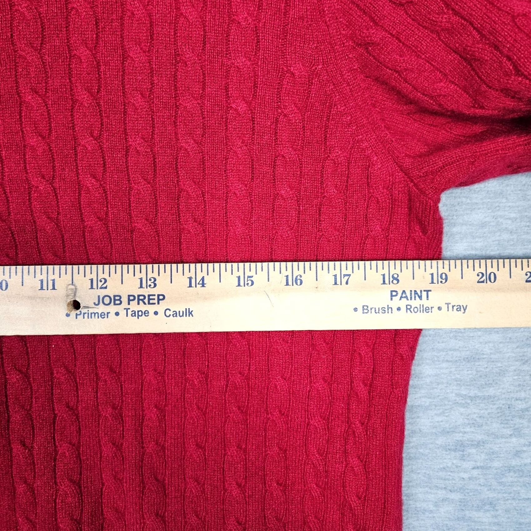 Charter Club Charter Club Women’s Red Cardigan Round Neck Short Sleeve Cashmere Sweater Sz S Size S / US 4 / IT 40 - 3 Thumbnail
