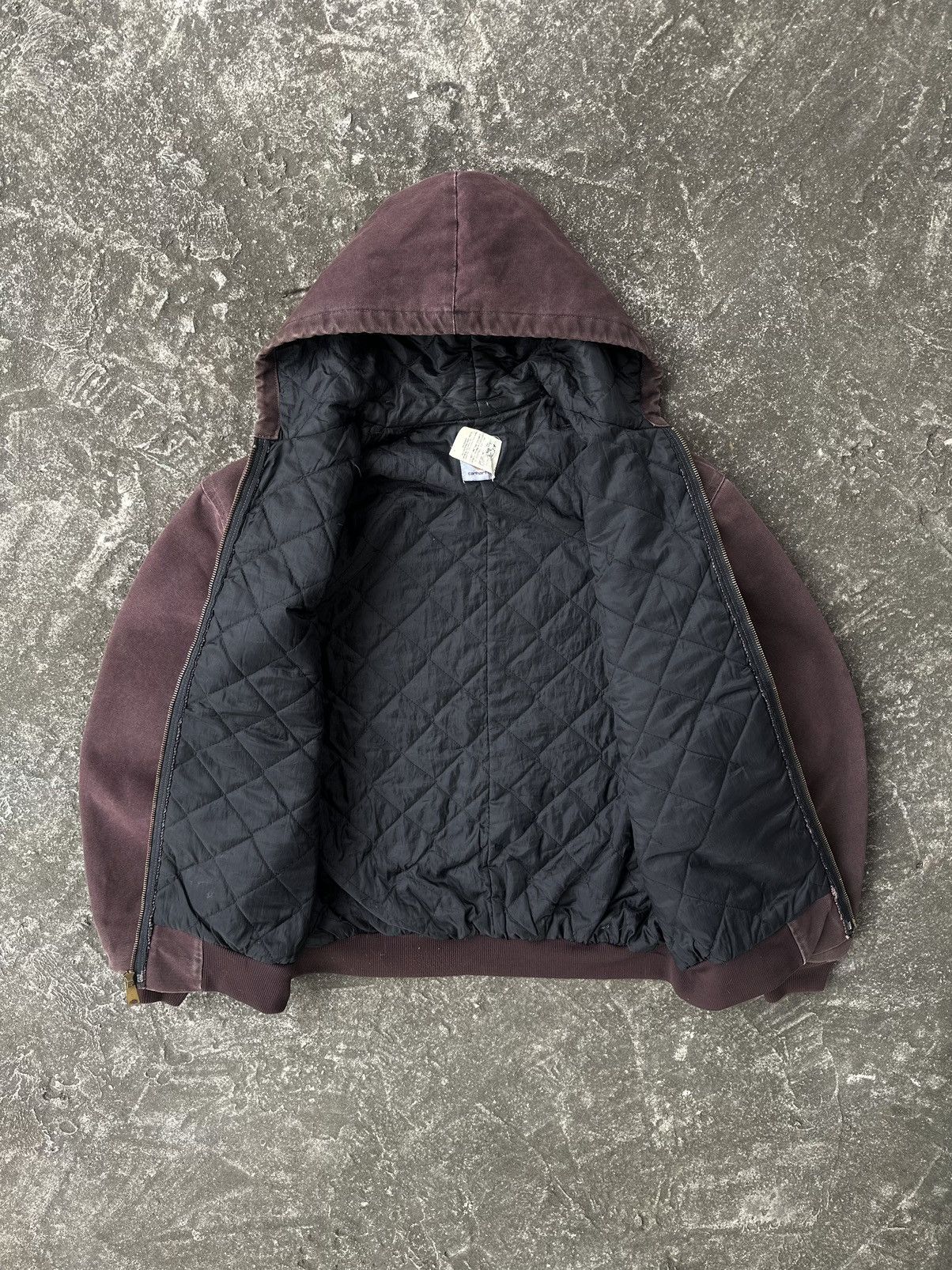 Carhartt Rare!!! Vintage 90s Carhartt J06 BRG Hooded Jacket Boxy XL Size US XL / EU 56 / 4 - 5 Thumbnail