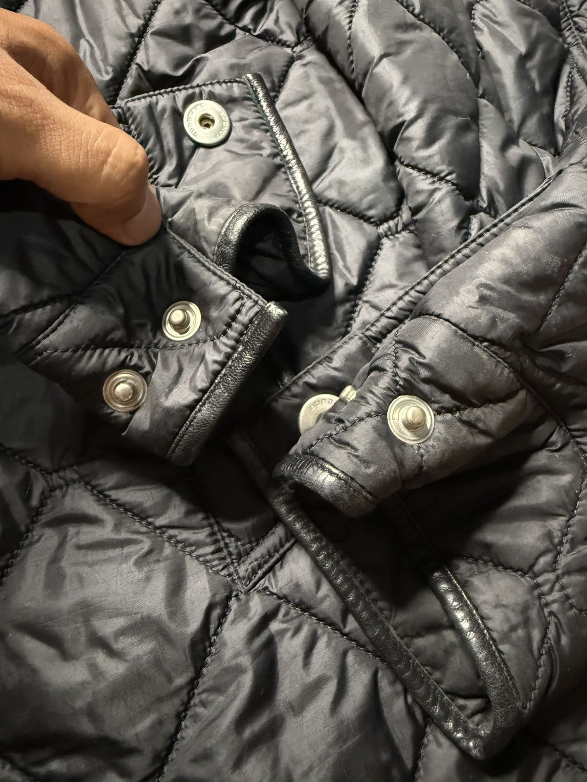 Burberry Burberry London Trimmed Leather Quilted Jacket Size US L / EU 52-54 / 3 - 15 Thumbnail