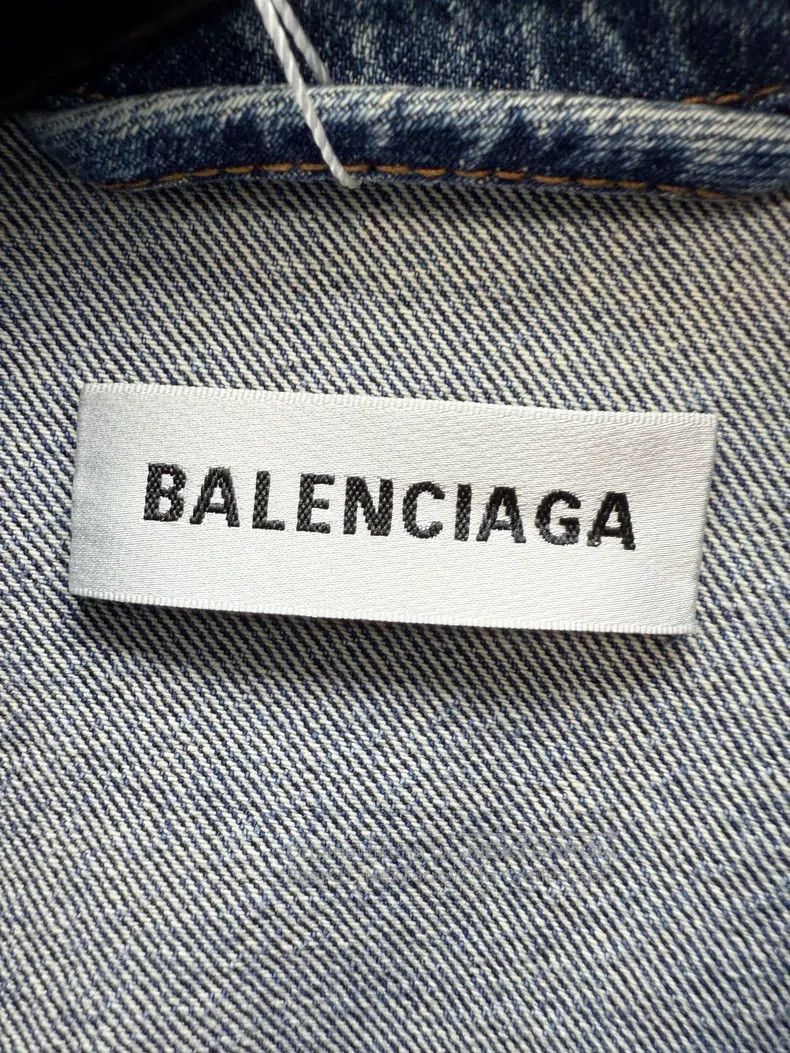 Balenciaga Balenciaga Denim Jacket Size XXS / US 00 / IT 34 - 3 Thumbnail