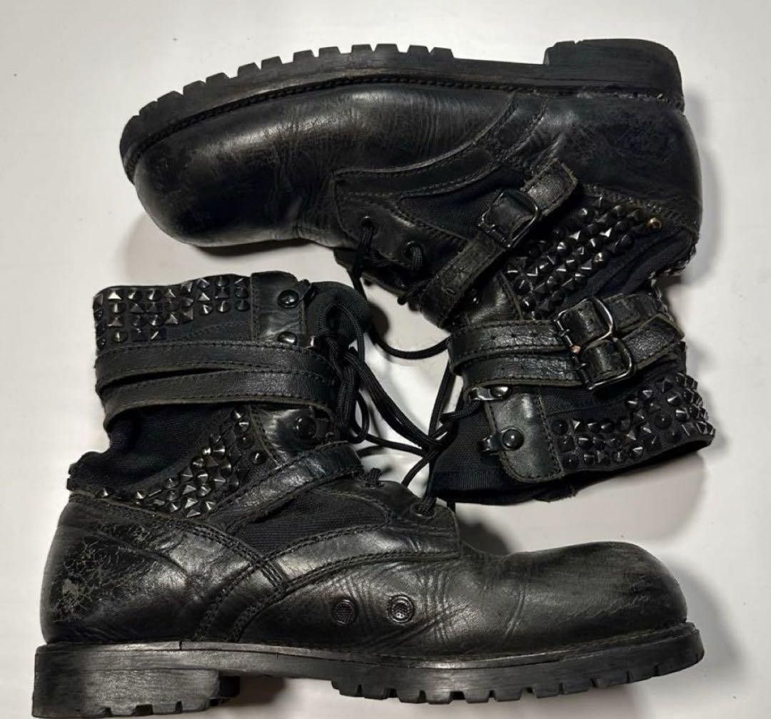 NUMBER (N)INE 08SS BIRDS期 leather boots Number (N)ine SS08 