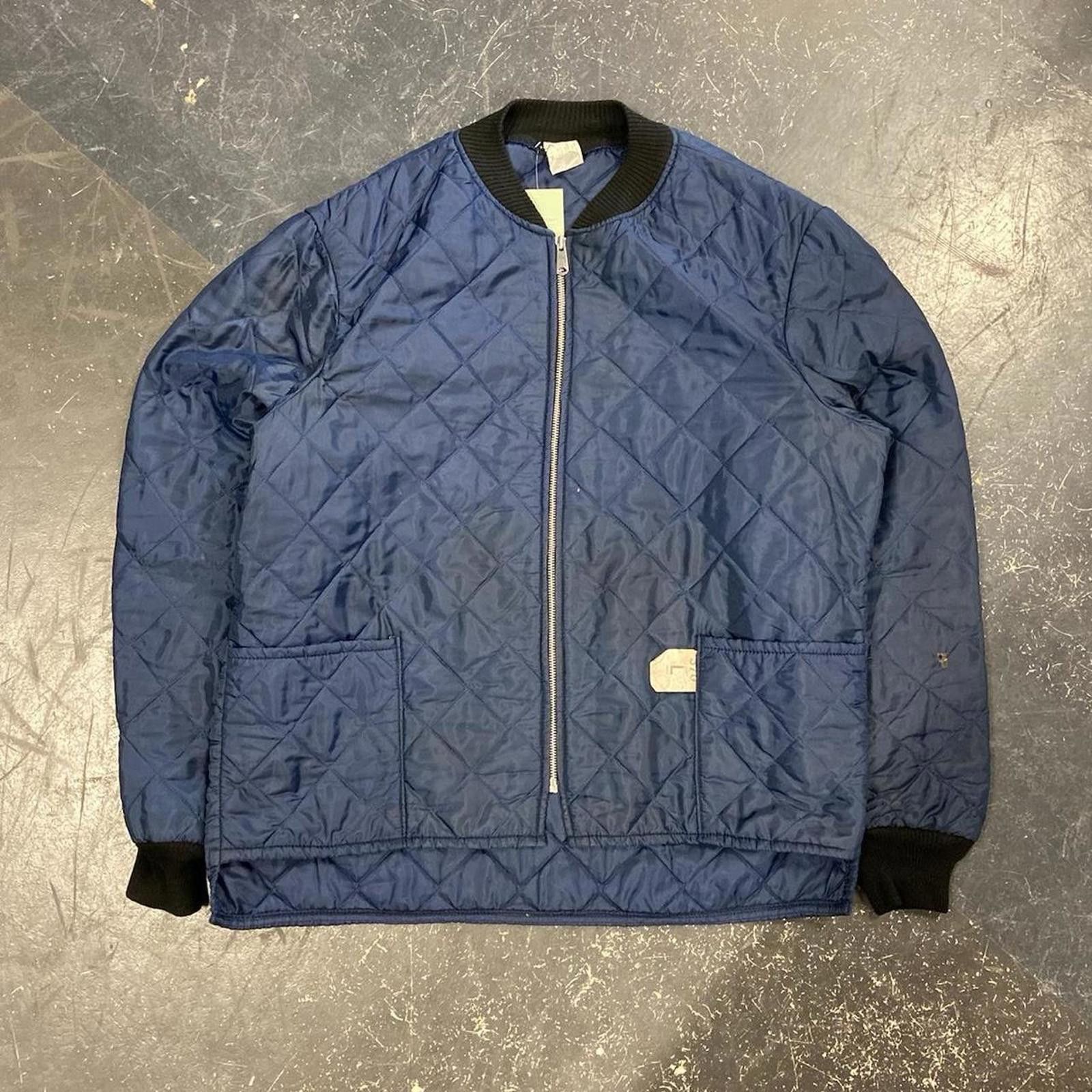 Vintage Vintage Navy Blue Military Flight Jacket Size US L / EU 52-54 / 3 - 1 Thumbnail