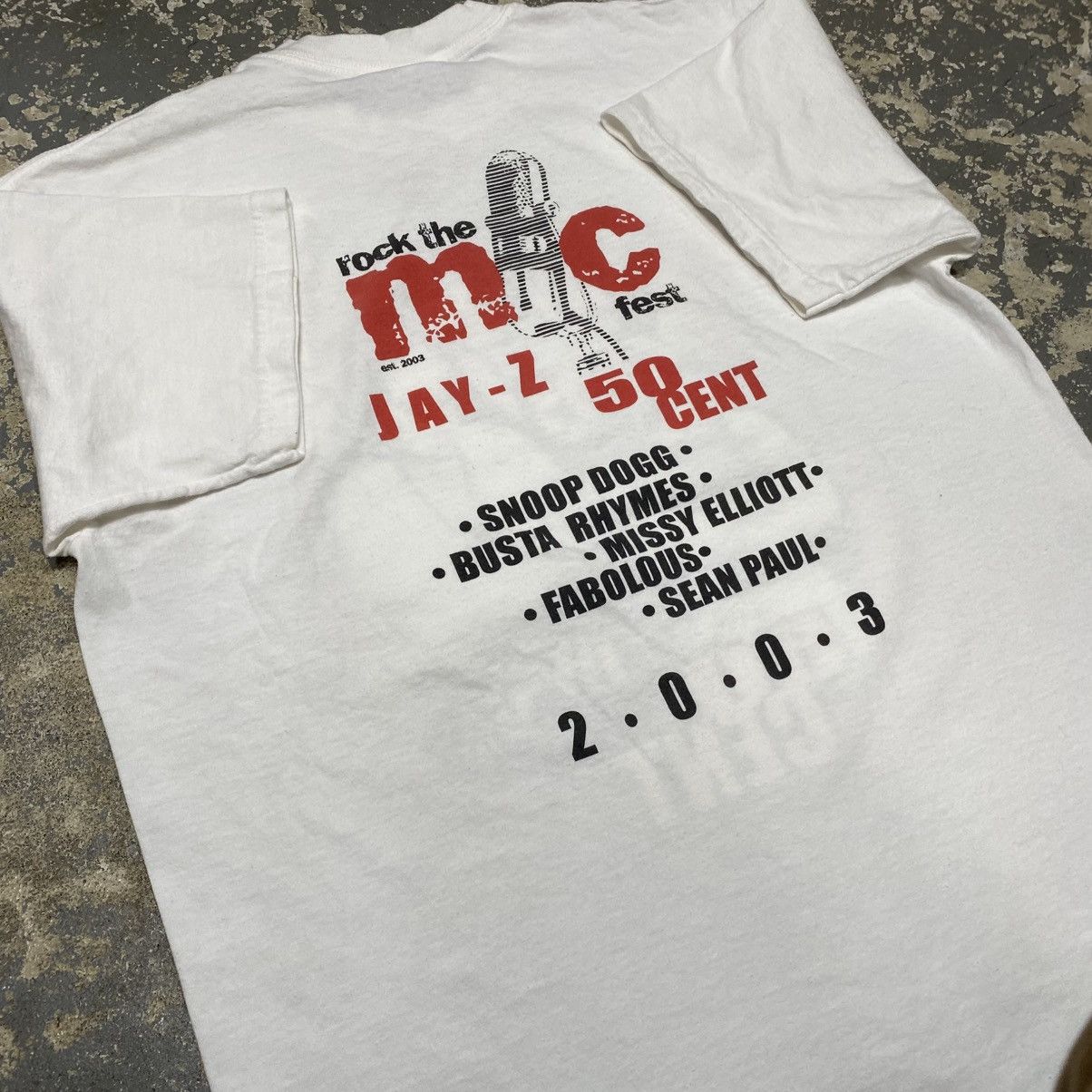 Rap Tees × Vintage Vintage Jay Z & 50 Cent Rock The Mic Fest Hip Hop Rap Tshirt Size US L / EU 52-54 / 3 - 13 Thumbnail