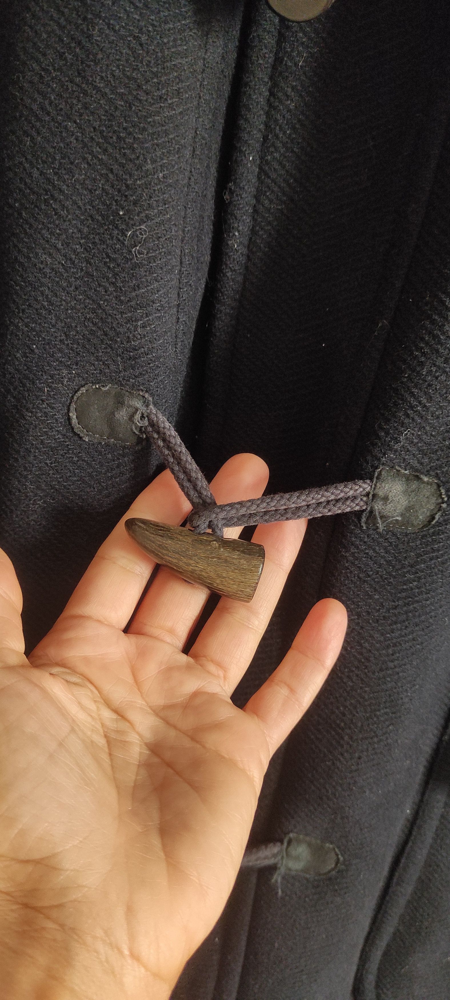 Burberry × Vintage Burberrys Mens Nova Check Wool Duffle Coat Made In Spain Size US L / EU 52-54 / 3 - 8 Thumbnail