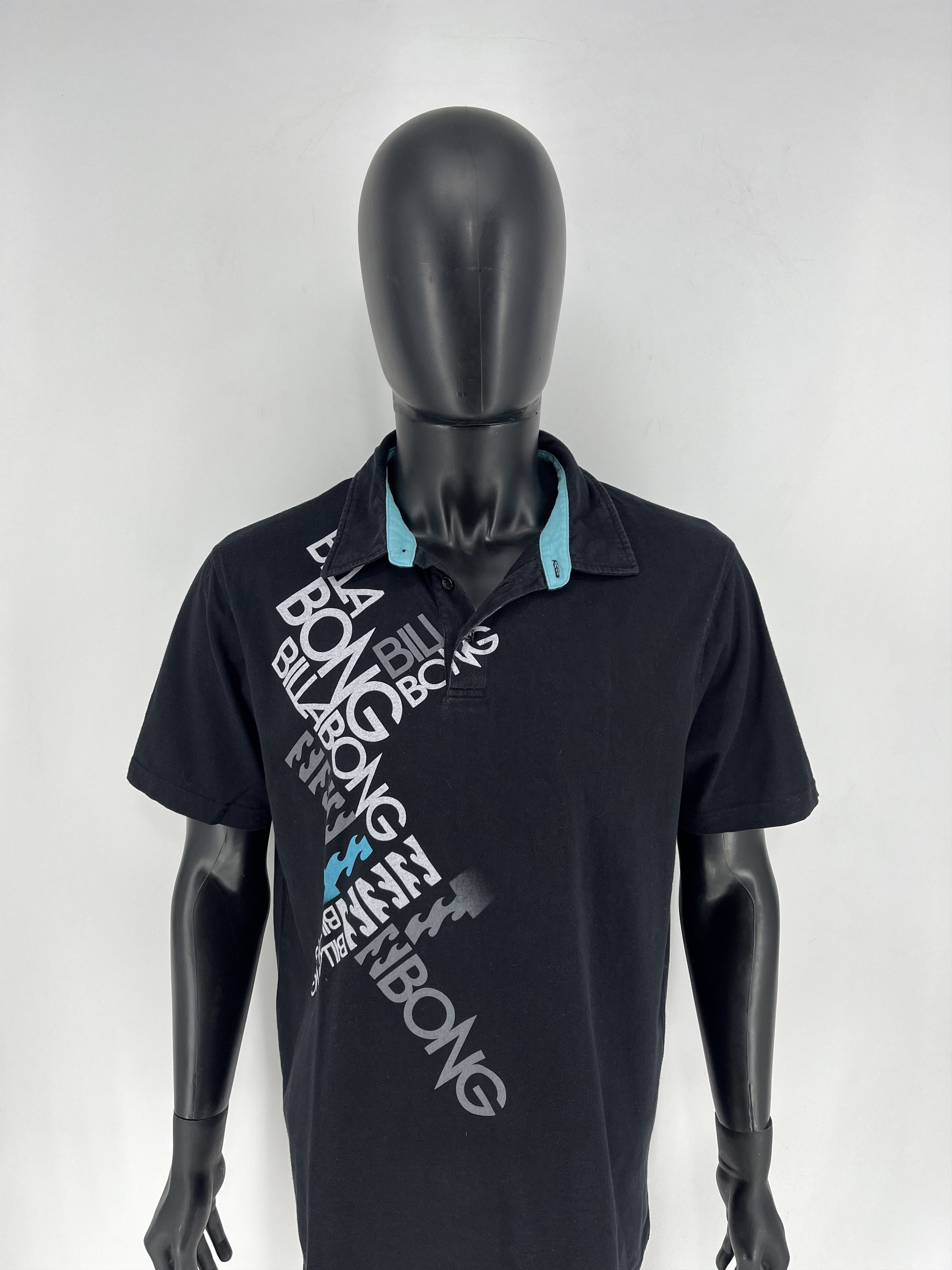 Billabong Vintage Billabong Big Logo Surf Style Polo Tee Size US XL / EU 56 / 4 - 5 Thumbnail