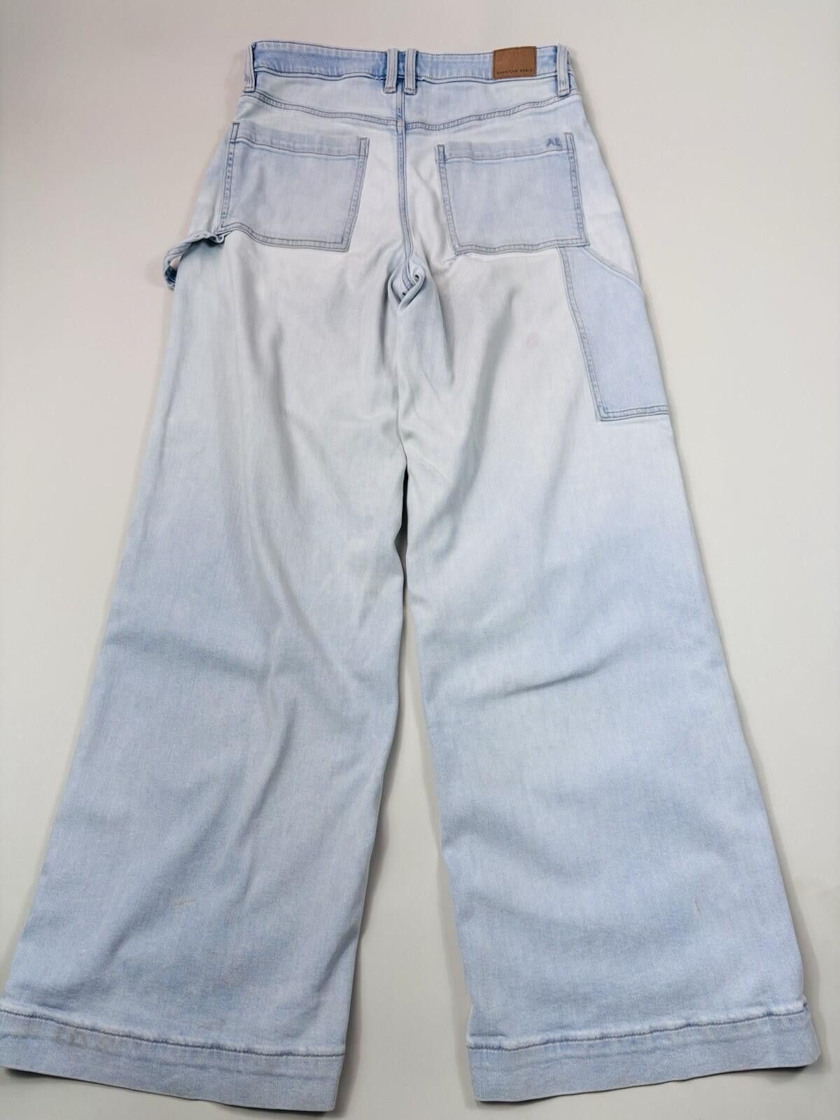 American Eagle Outfitters American Eagle High-Rise Baggy light Wash Denim Jeans Size 8 Size 30" / US 8 / IT 44 - 5 Thumbnail