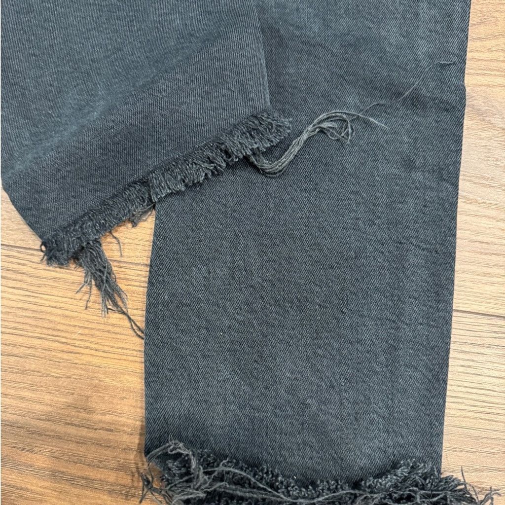 Agolde Agolde Toni Mid-Rise Charcoal Distressed Jeans 28 Size 28" / US 6 / IT 42 - 3 Thumbnail