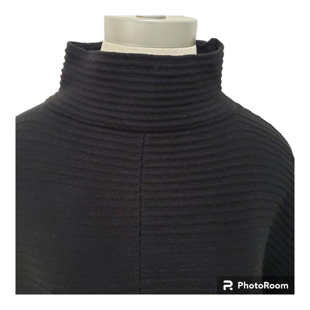 French Connection CT729a French Connection Black Ribbed Ladies Sweaer Size M / US 6-8 / IT 42-44 - 3 Thumbnail