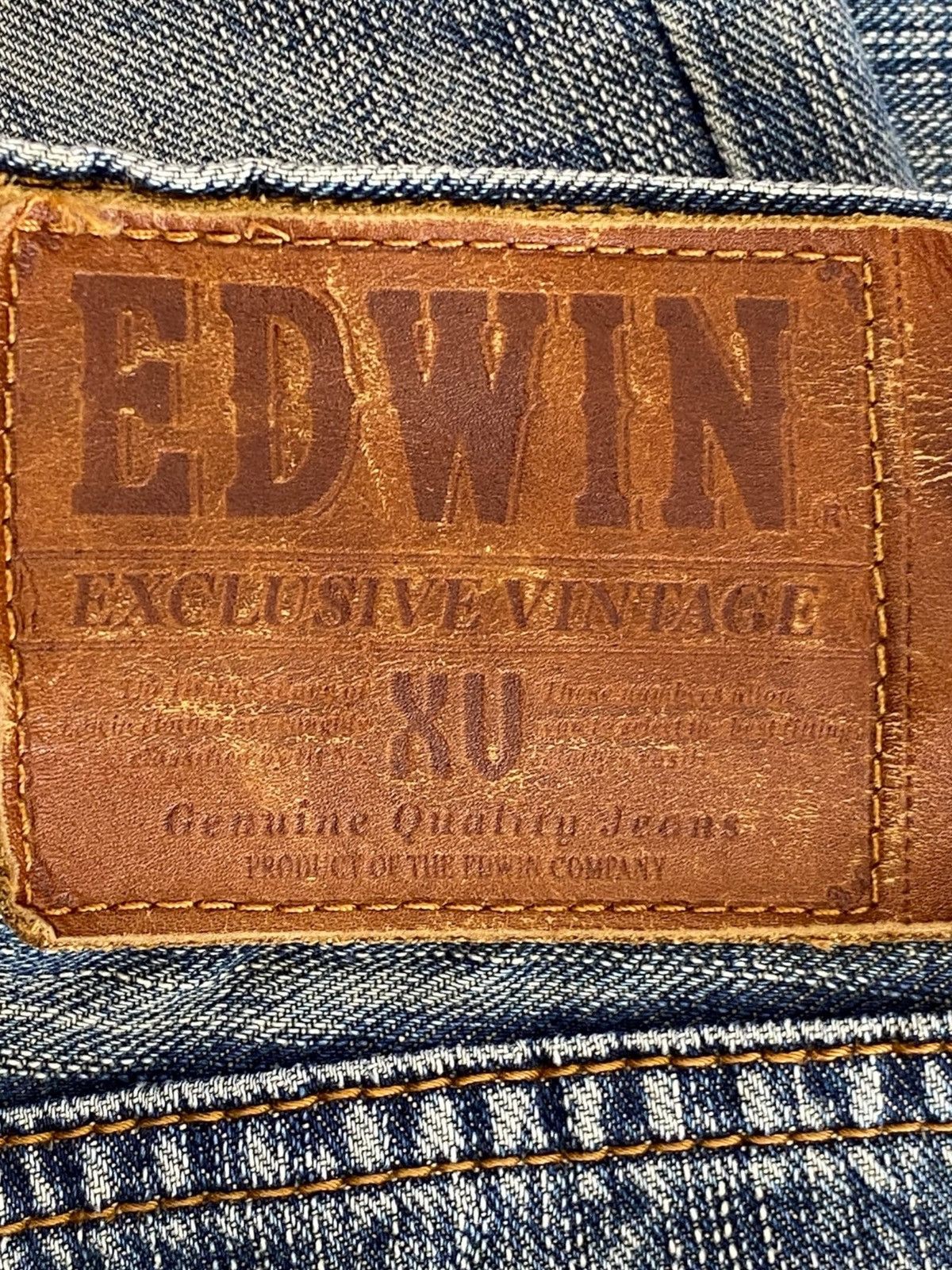 Edwin Edwin Vintage Mud Wash Whiskered Style Loose Jeans Size US 34 / EU 50 - 11 Thumbnail