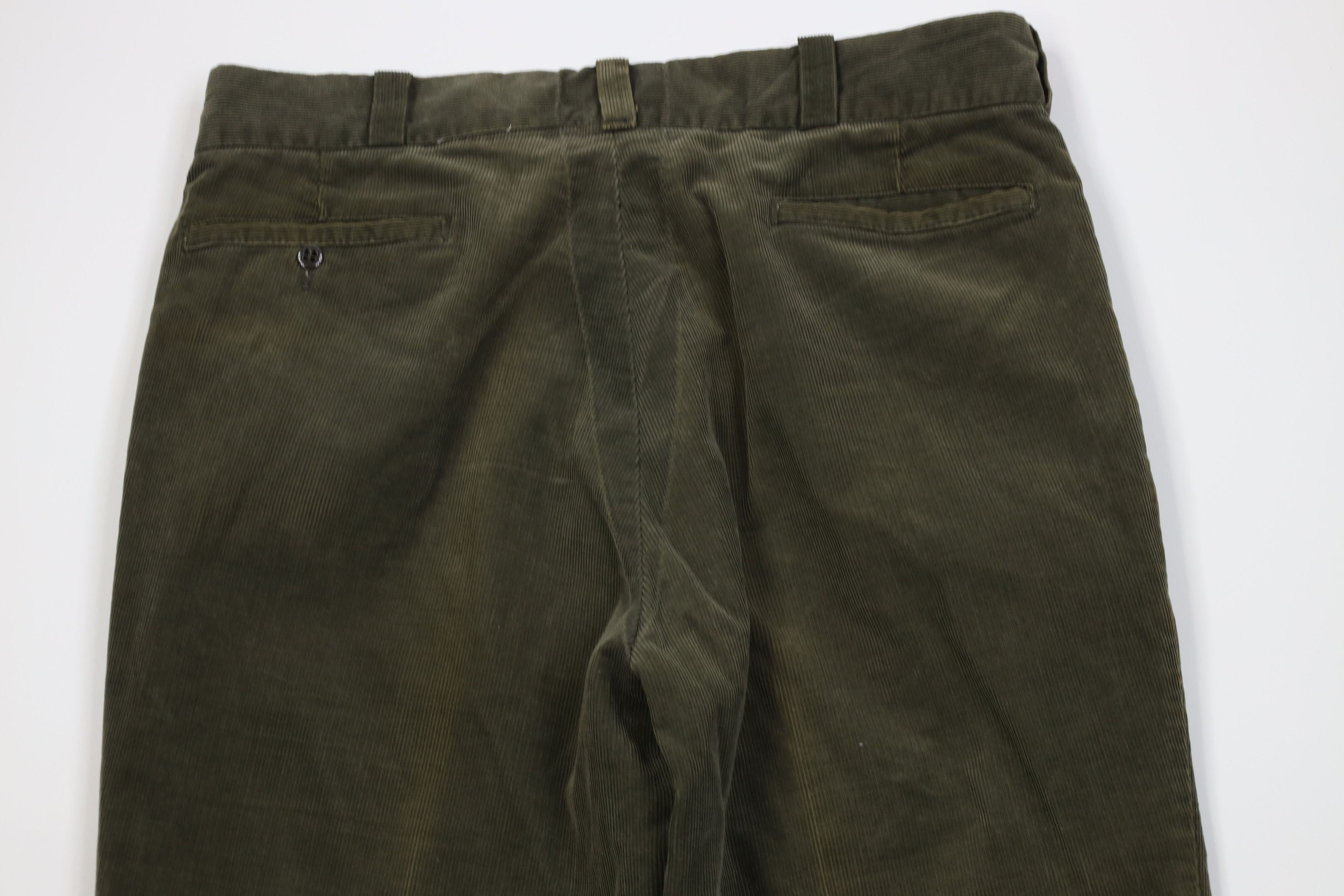 Vintage Vintage 70s Big Mac Flared Wide Leg Corduroy Pants Green USA Size US 36 / EU 52 - 10 Thumbnail